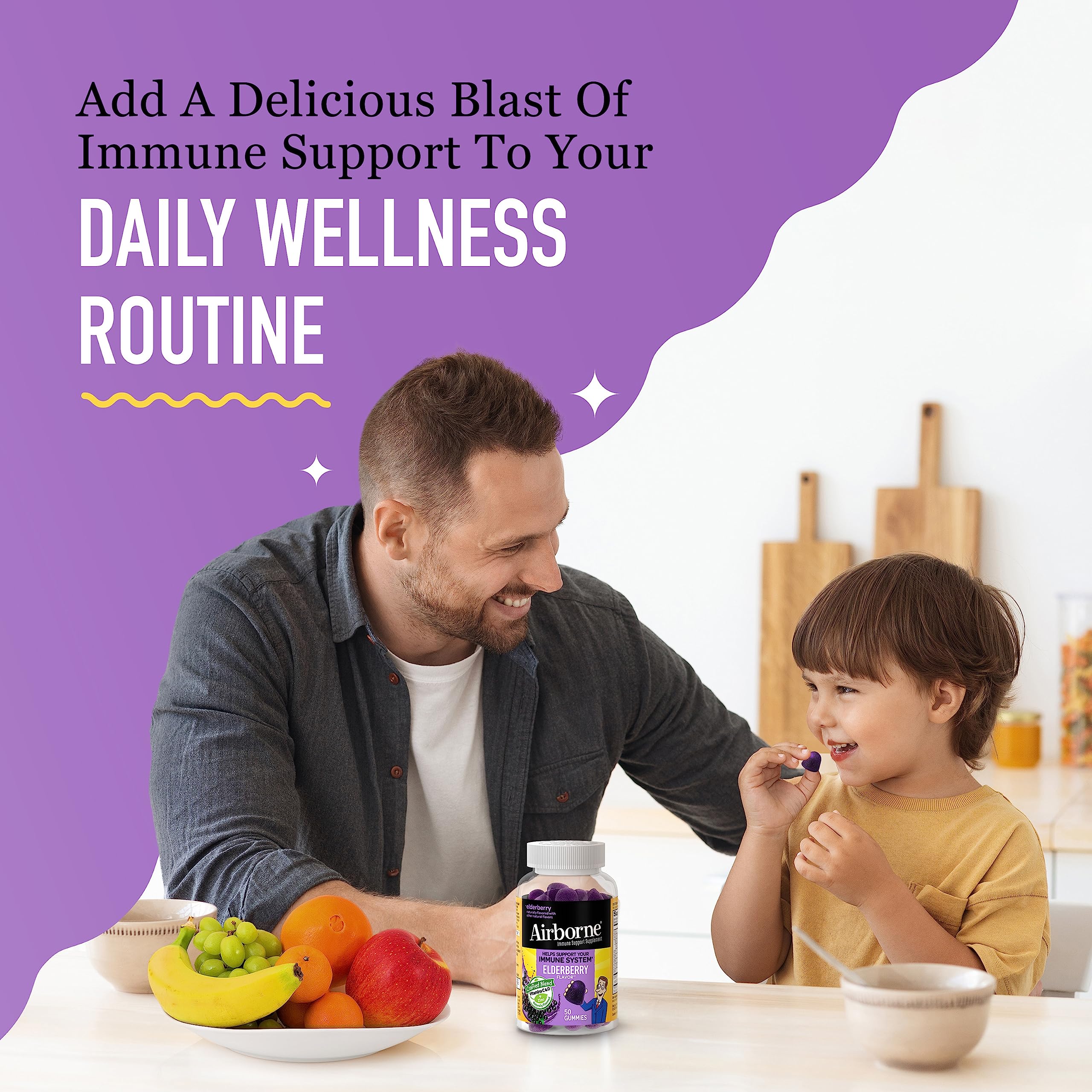 Foto 6 pulgar | Gomitas Airborne Elderberry Zinc y Vitamina C  50 G para Adultos - Venta Internacional