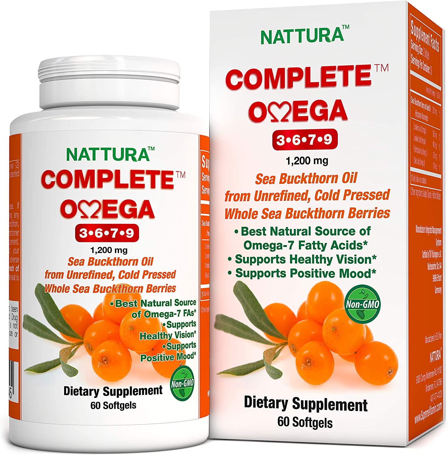 Foto 2 pulgar | Suplemento de Aceite de Espino Amarillo Nattura Complete Omega 3-6-7-9 - Venta Internacional