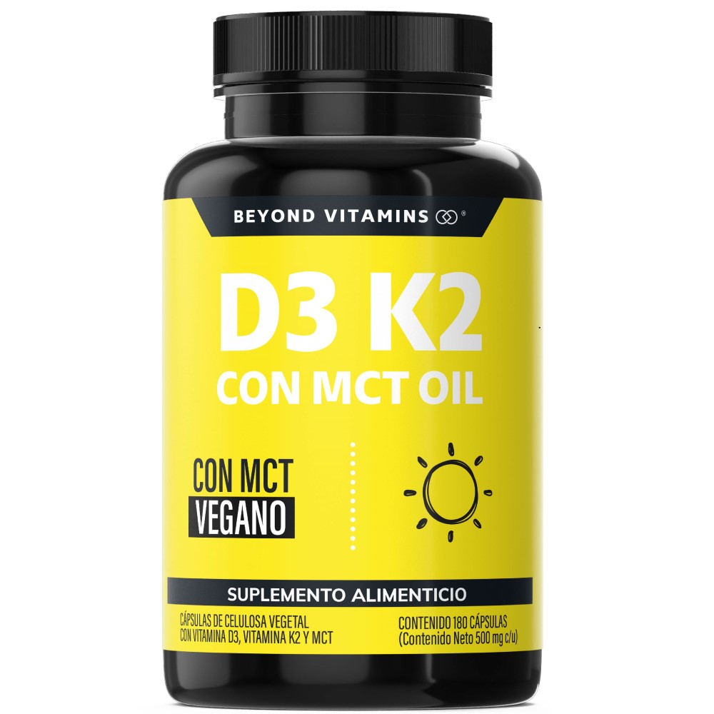 Foto 1 | Suplemento Alimenticio Vitamina D3, Vitamina K2 Y Mct Beyond Vitamins 180 Cápsulas