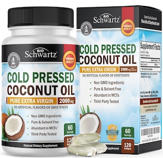 Foto 1 | Cápsulas de Aceite de Coco Bioschwartz 2000 Mg Orgánico 120 Unidades - Venta Internacional