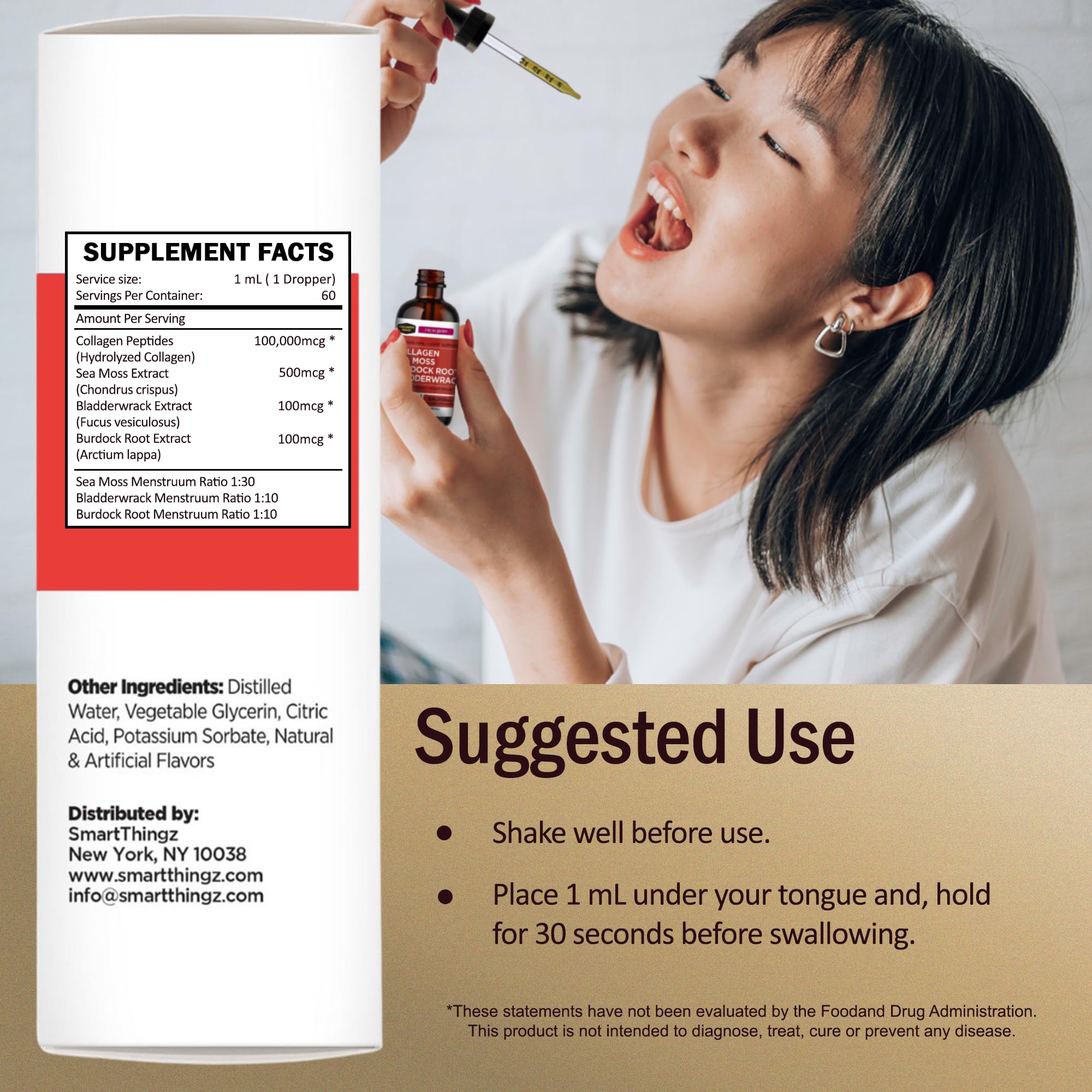 Foto 4 pulgar | Suplemento Collagen Mojo Liquid 60 Ml Con Musgo Marino Y Péptidos - Venta Internacional