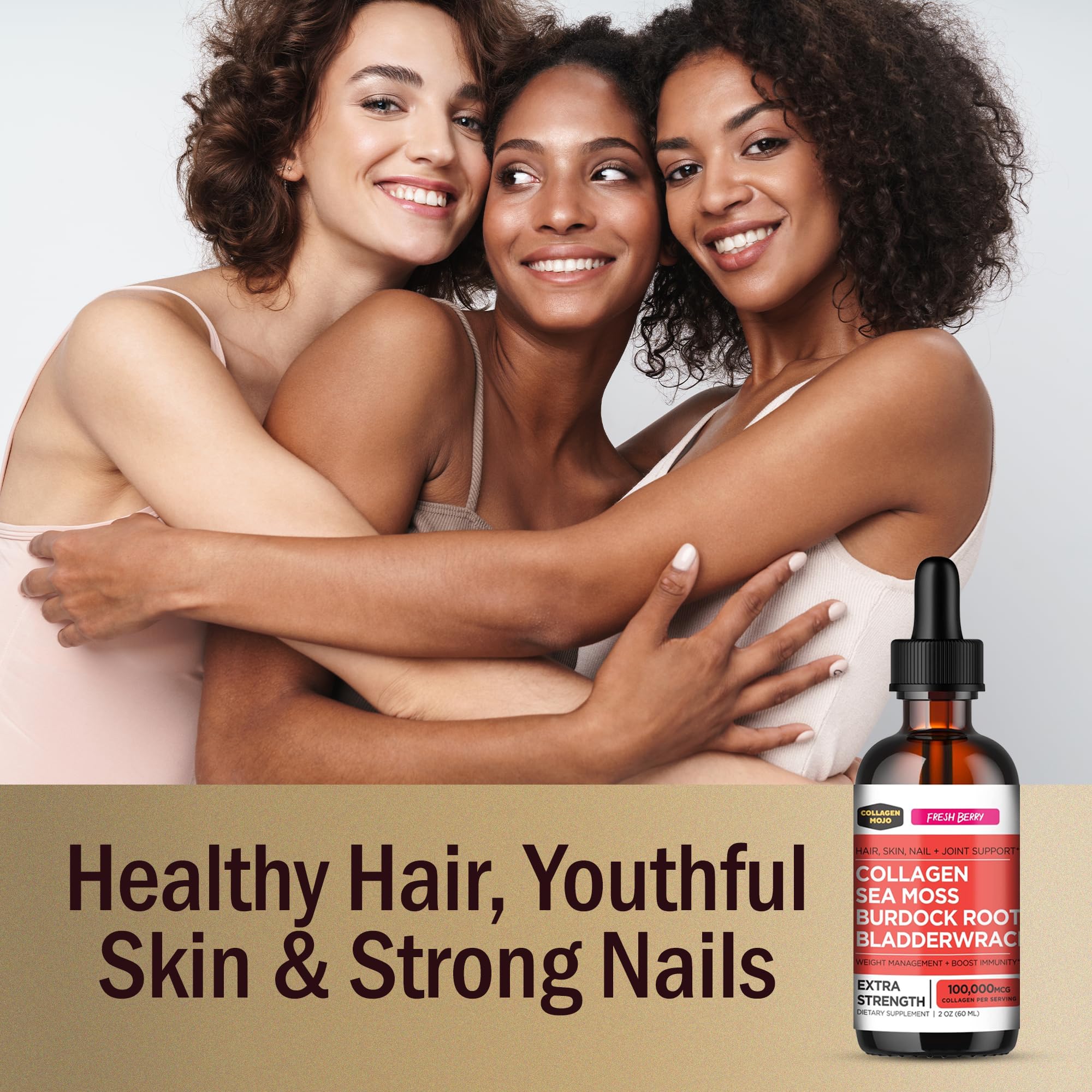 Foto 6 pulgar | Suplemento Collagen Mojo Liquid 60 Ml Con Musgo Marino Y Péptidos - Venta Internacional