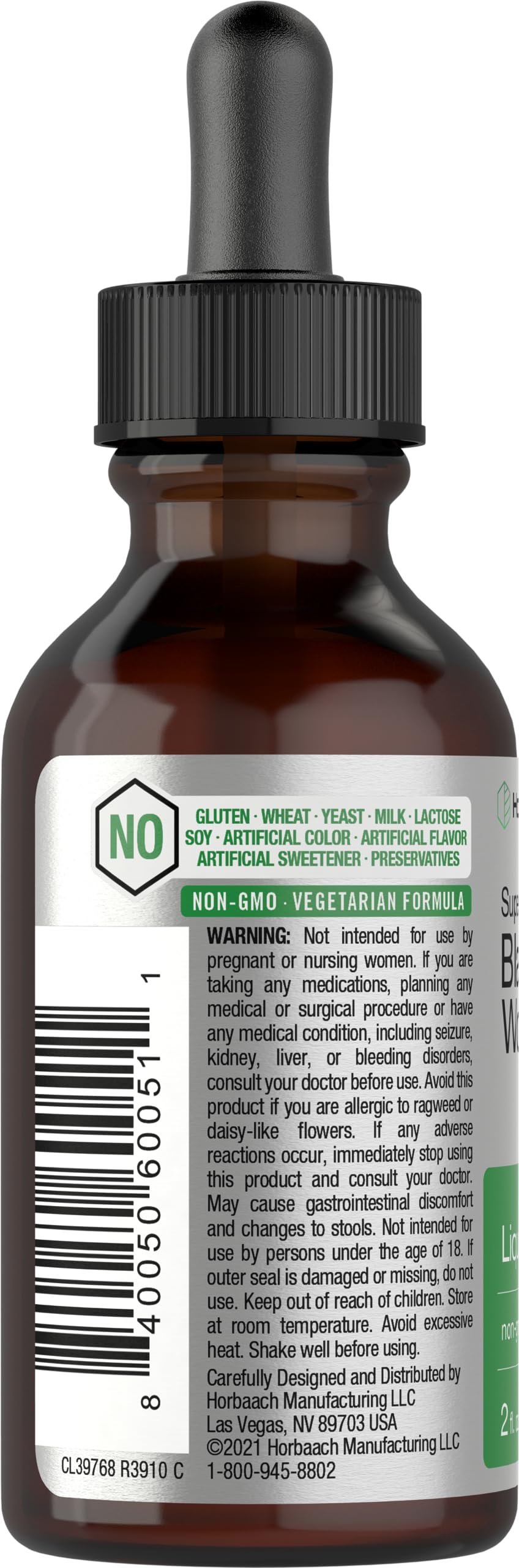 Foto 4 pulgar | Suplemento Horbäach Black Walnut Wormwood 60 Ml Sin Alcohol - Venta Internacional