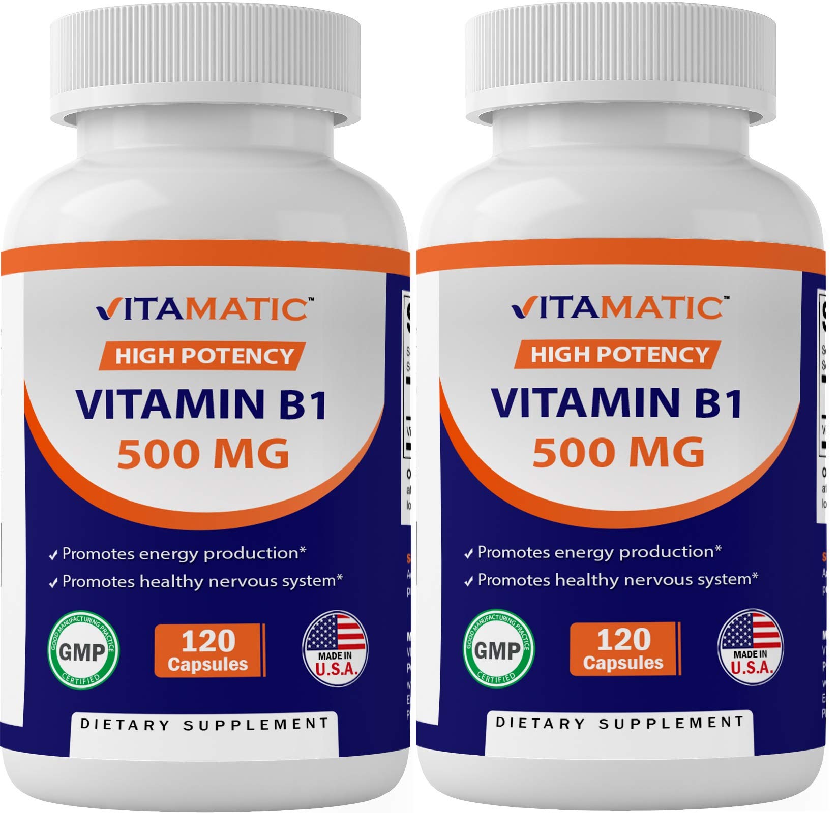 Foto 2 pulgar | Suplemento Vitamínico de Vitamina B1 500 Mg 120 Cápsulas - Venta Internacional