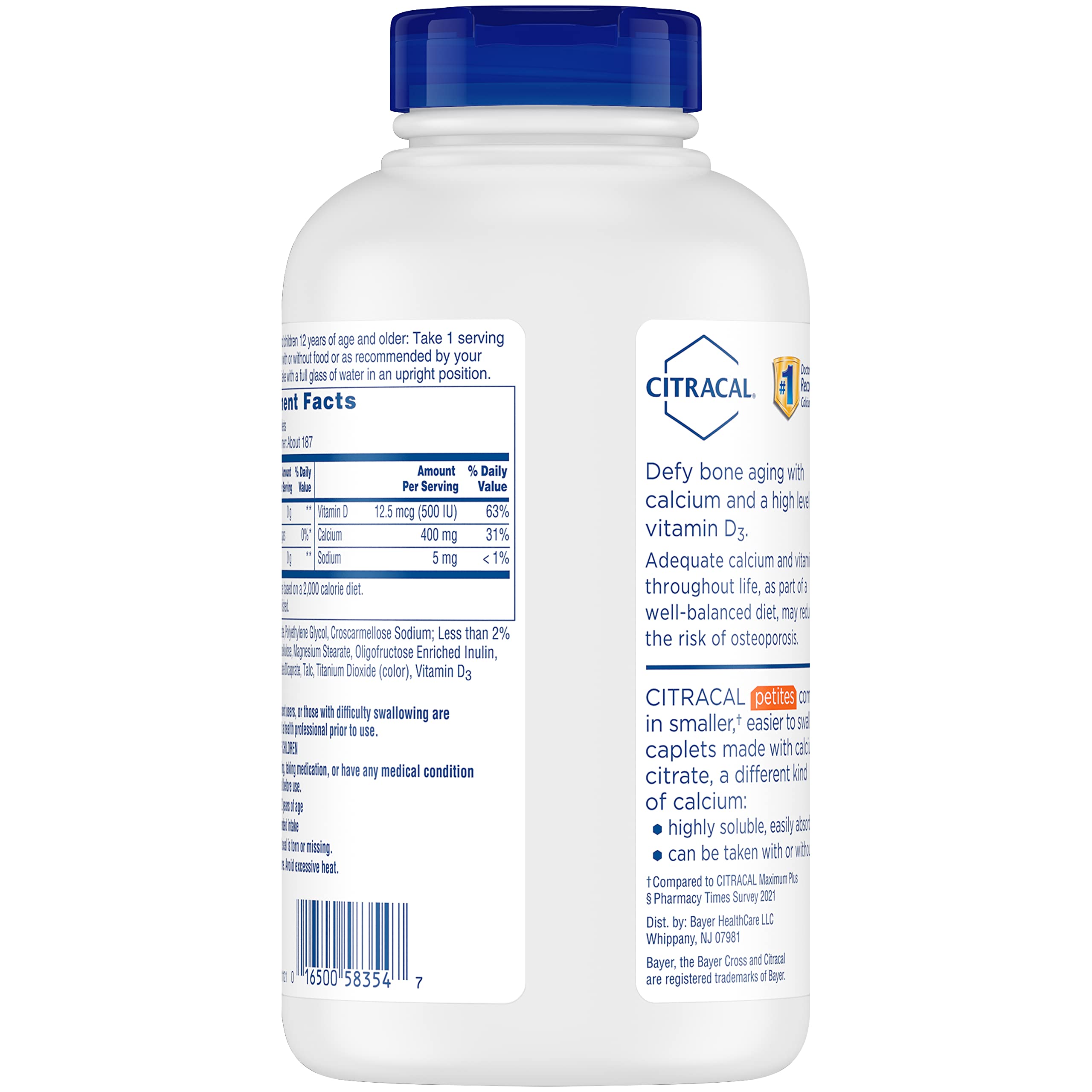 Foto 8 pulgar | Suplemento de Citrato de Calcio Citracal Petites 400 mg 375 Cápsulas - Venta Internacional