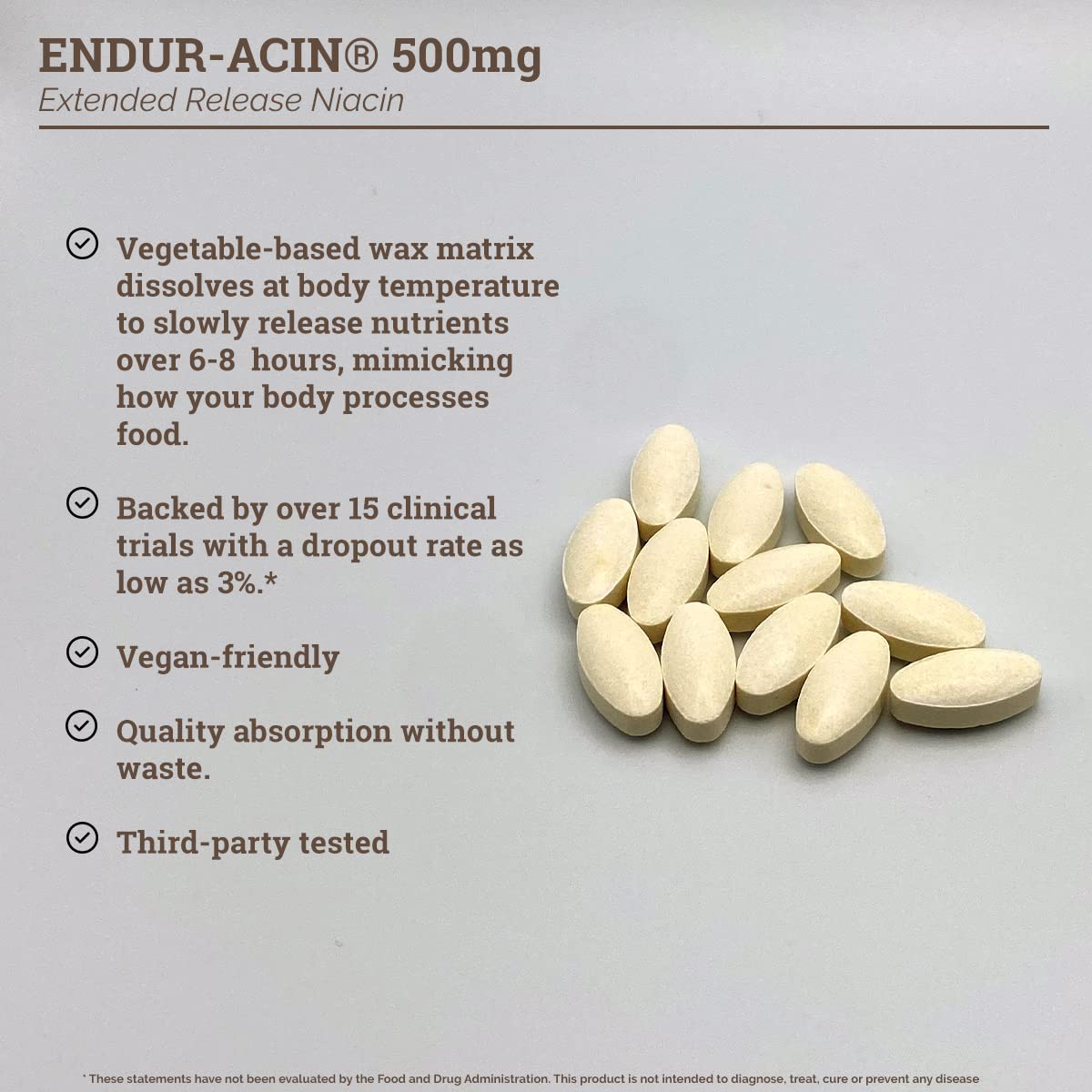 Foto 8 pulgar | Suplemento Endurance Products Endur-acin Niacina 500 Mg X 100 - Venta Internacional