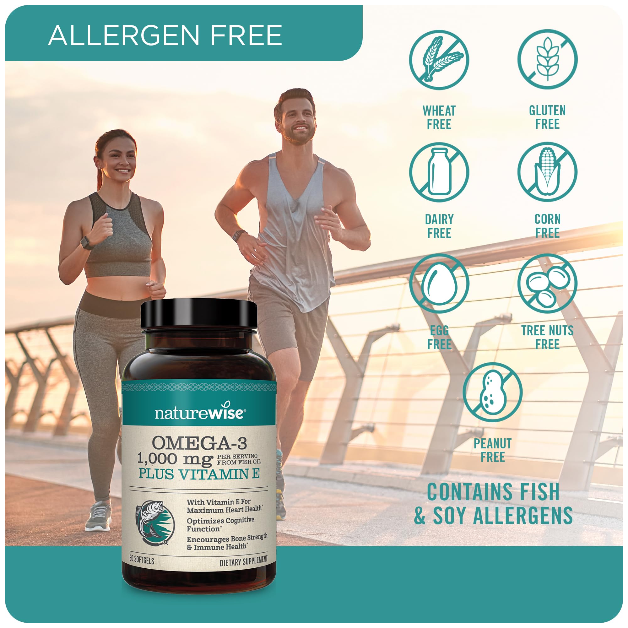 Foto 4 pulgar | Aceite de Pescado Omega 3 Extra Fuerte Supplement Naturewise 180 Cápsulas Blandas - Venta Internacional