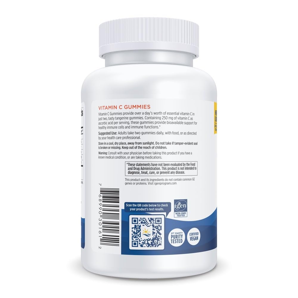 Foto 4 pulgar | Gomitas de Vitamina C Nordic Naturals Tarta de Mandarina 250 mg 120 gomitas - Venta Internacional