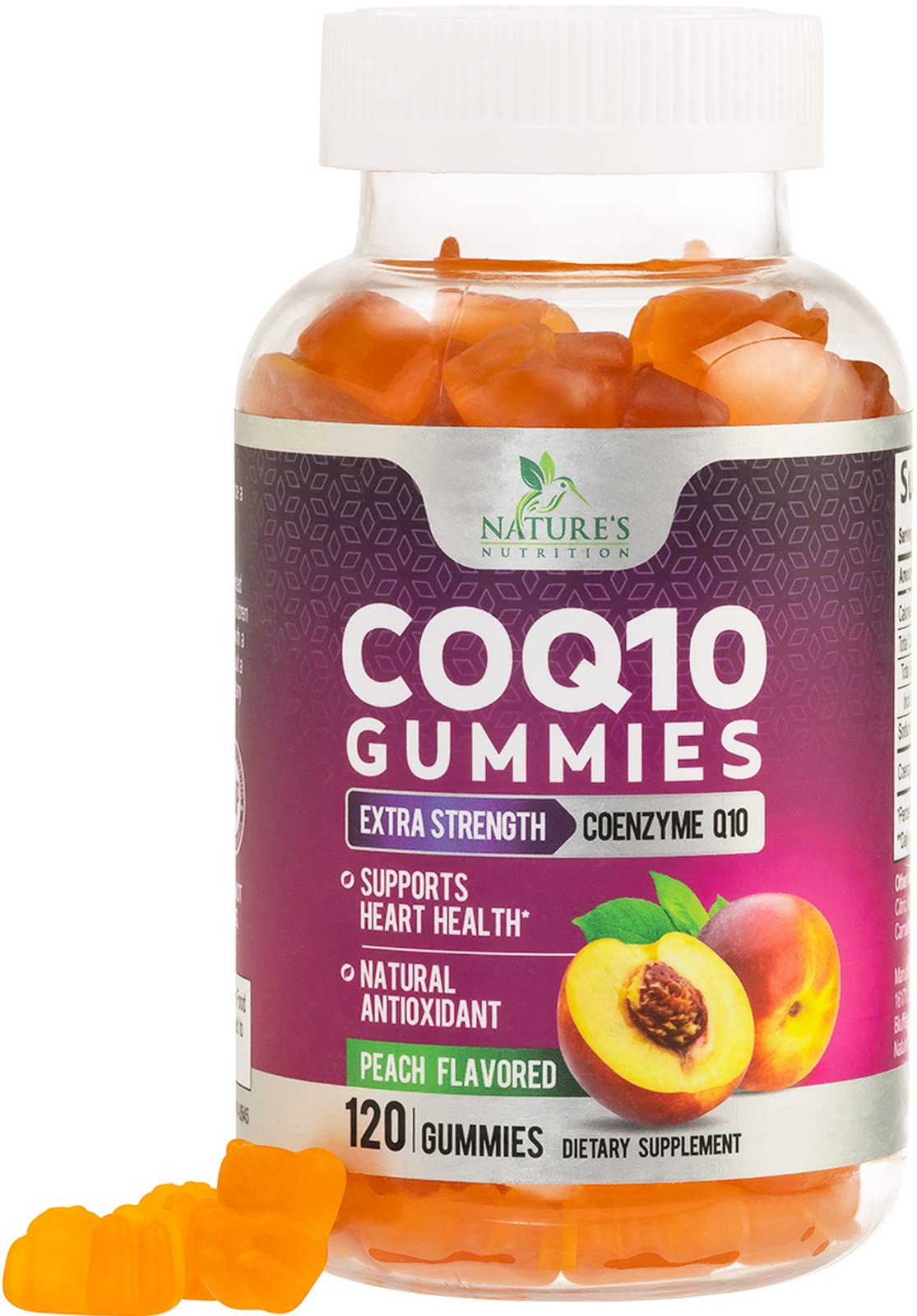 Foto 1 | Gomitas CoQ10 Nature's Nutrition 100 mg 120 Gomitas - Venta Internacional