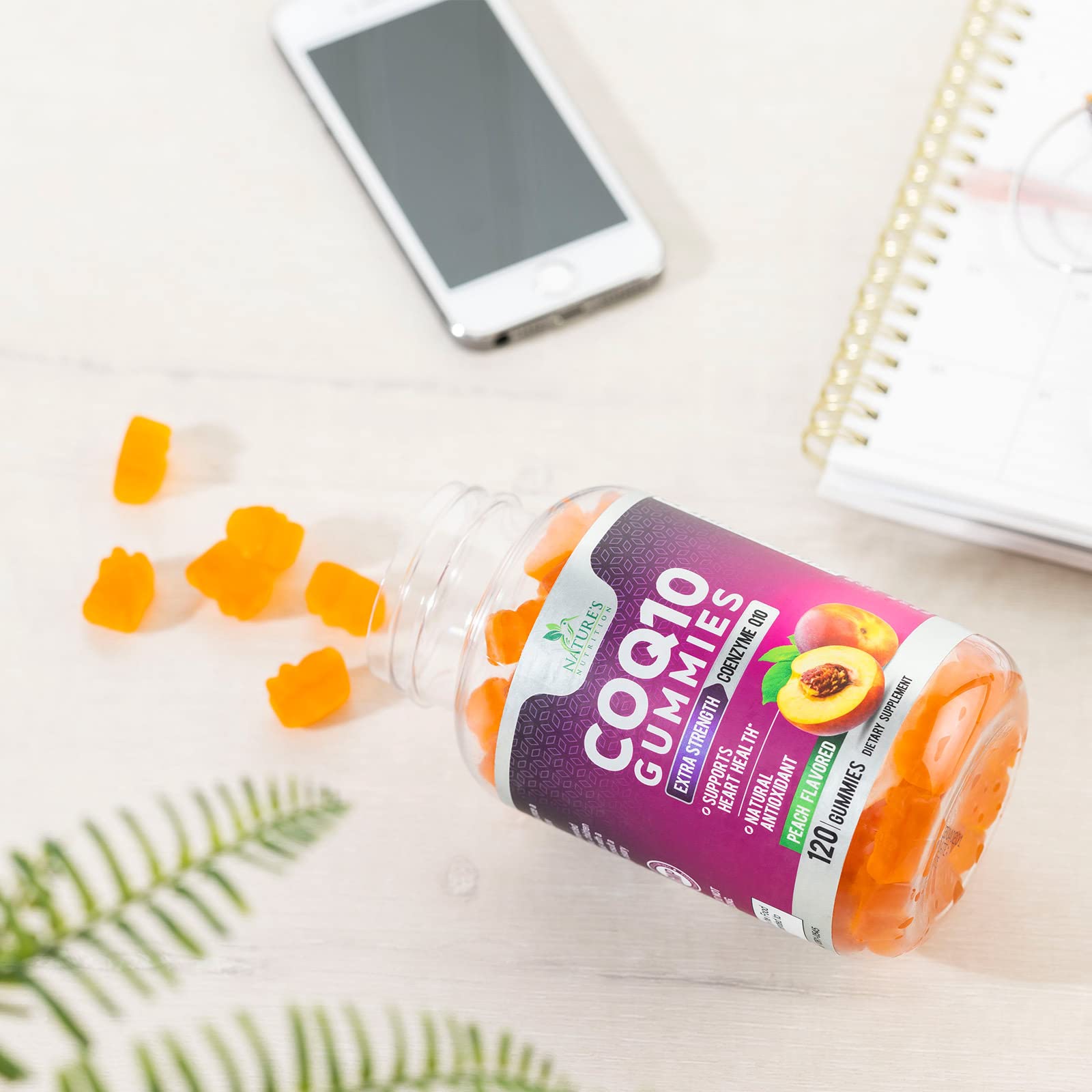 Foto 8 pulgar | Gomitas CoQ10 Nature's Nutrition 100 mg 120 Gomitas - Venta Internacional