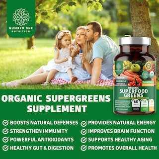 Foto 3 | Suplemento Number One Nutrition N1N Premium Organic 1 Frasco de 60 Tabletas - Venta Internacional