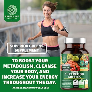 Foto 4 | Suplemento Number One Nutrition N1N Premium Organic 1 Frasco de 60 Tabletas - Venta Internacional