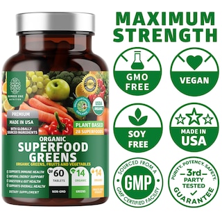 Foto 6 | Suplemento Number One Nutrition N1N Premium Organic 1 Frasco de 60 Tabletas - Venta Internacional