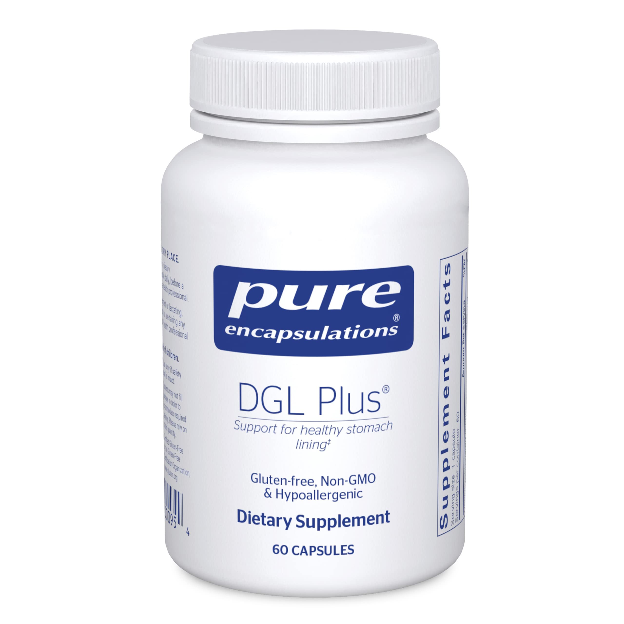 Foto 2 pulgar | Suplementos Pure Encapsulations Dgl Plus Gut Health 60 Cápsulas - Venta Internacional