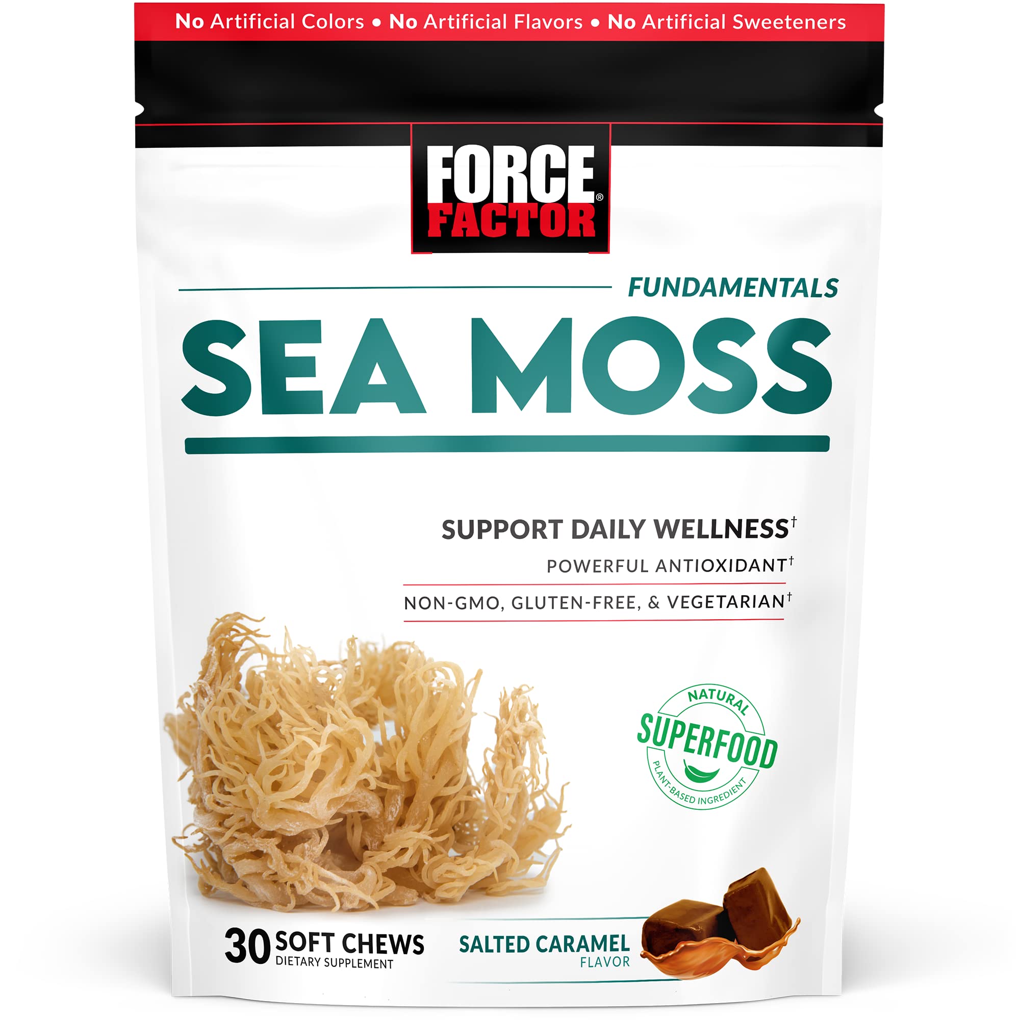 Suplemento Force Factor Sea Moss Soft Chews 30 Unidades - Venta Internacional.