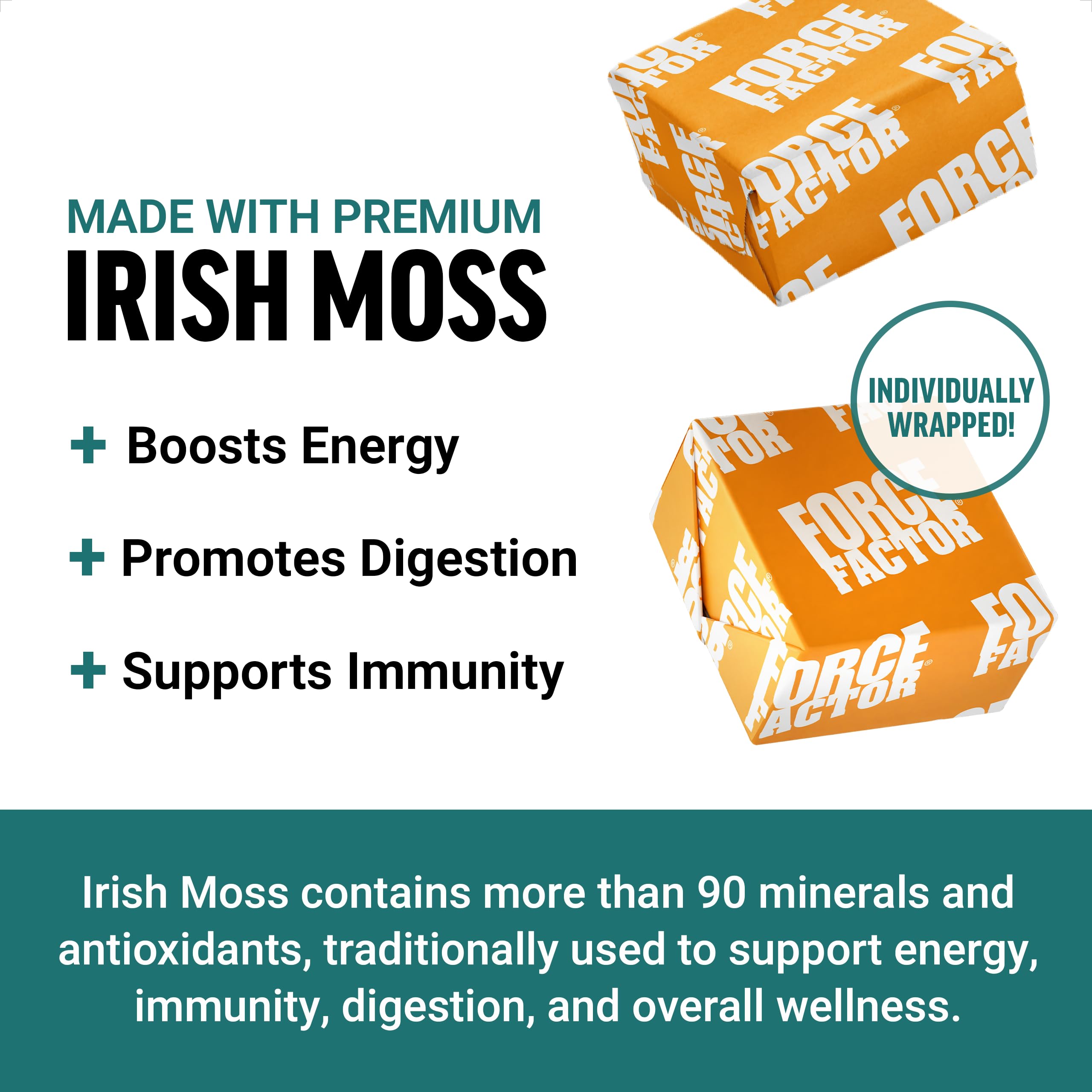Foto 3 pulgar | Suplemento Force Factor Sea Moss Soft Chews 30 Unidades - Venta Internacional.