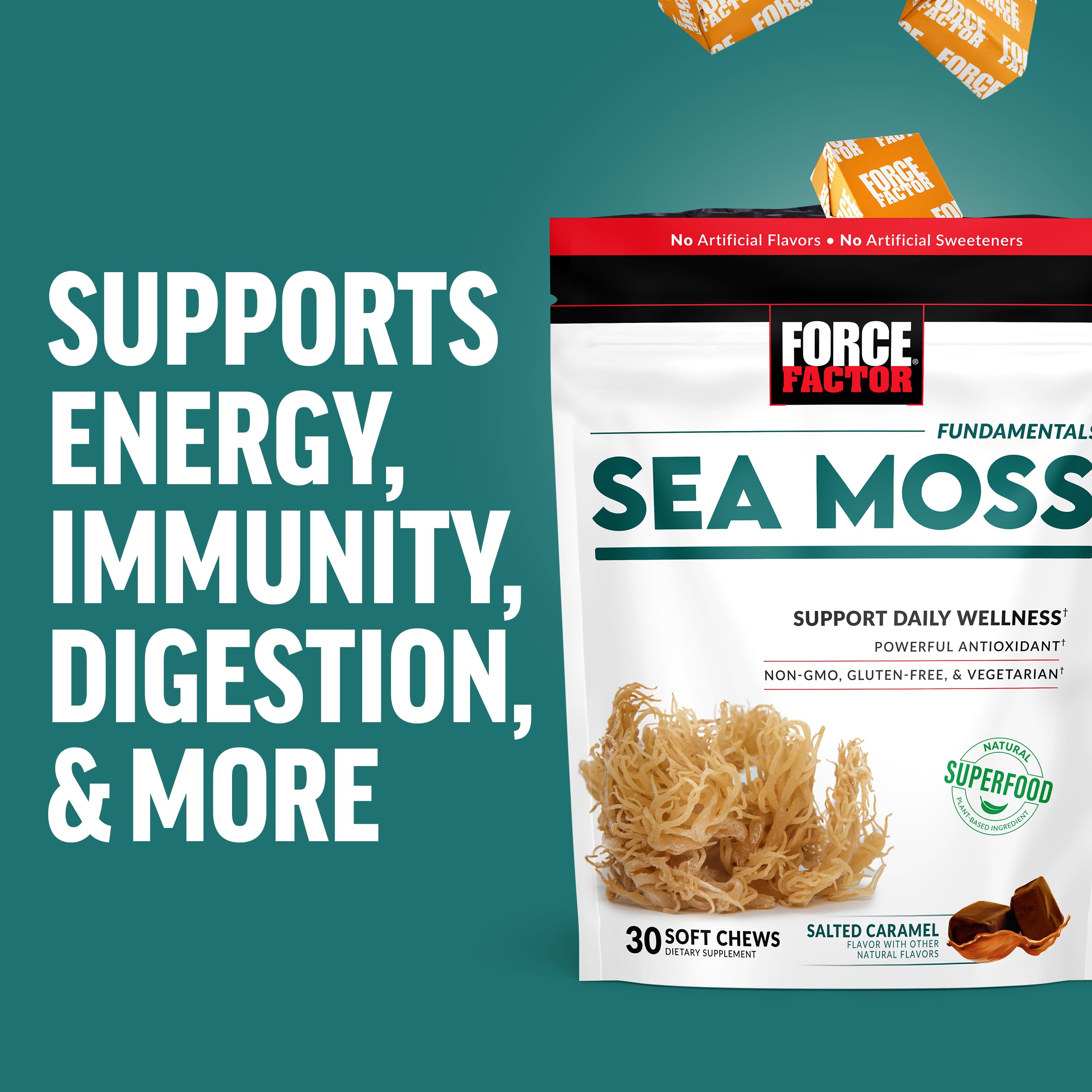 Foto 5 | Suplemento Force Factor Sea Moss Soft Chews 30 Unidades - Venta Internacional.