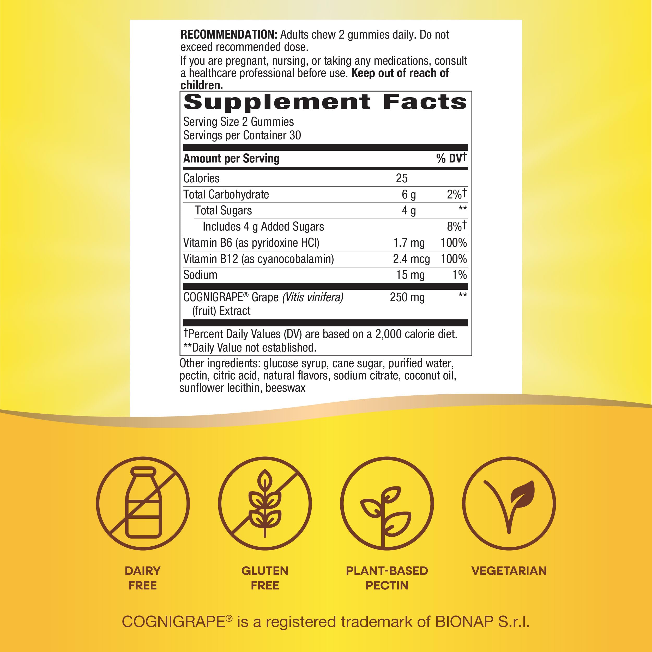 Foto 5 | Suplemento Nature's Way Brain Fuel 60 Gomitas Con Sabor A Uva - Venta Internacional