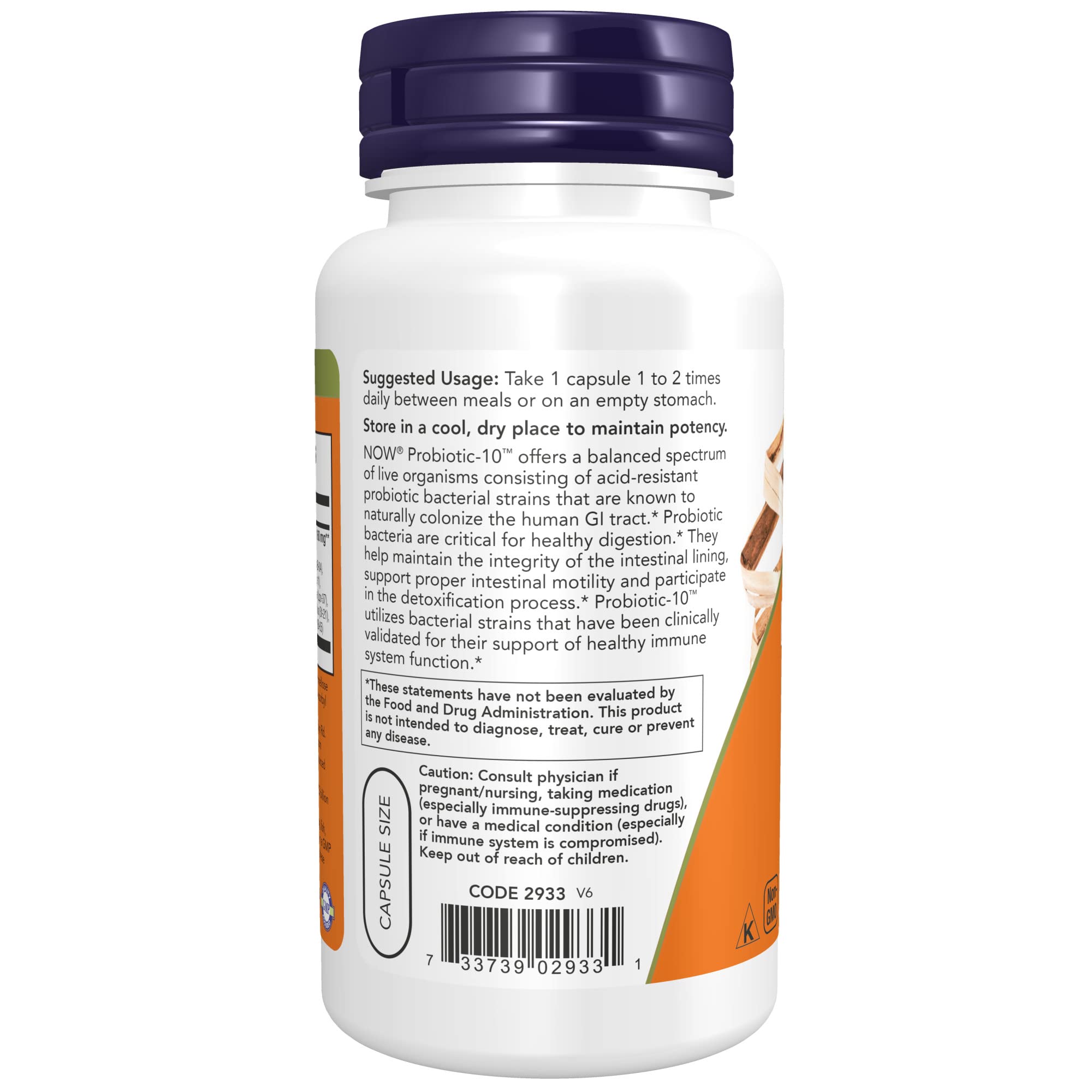 Foto 4 pulgar | Suplemento Now Probiotic-10™ 25 Mil Millones de Cápsulas Vegetarianas - Venta Internacional