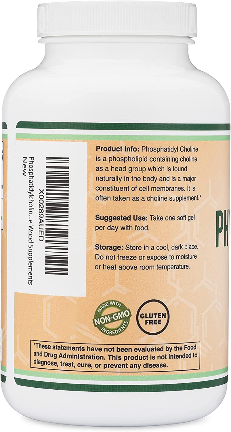 Foto 4 pulgar | Suplemento de Fosfatidilcolina Double Wood 1200 mg 210 Cápsulas Blandas - Venta Internacional