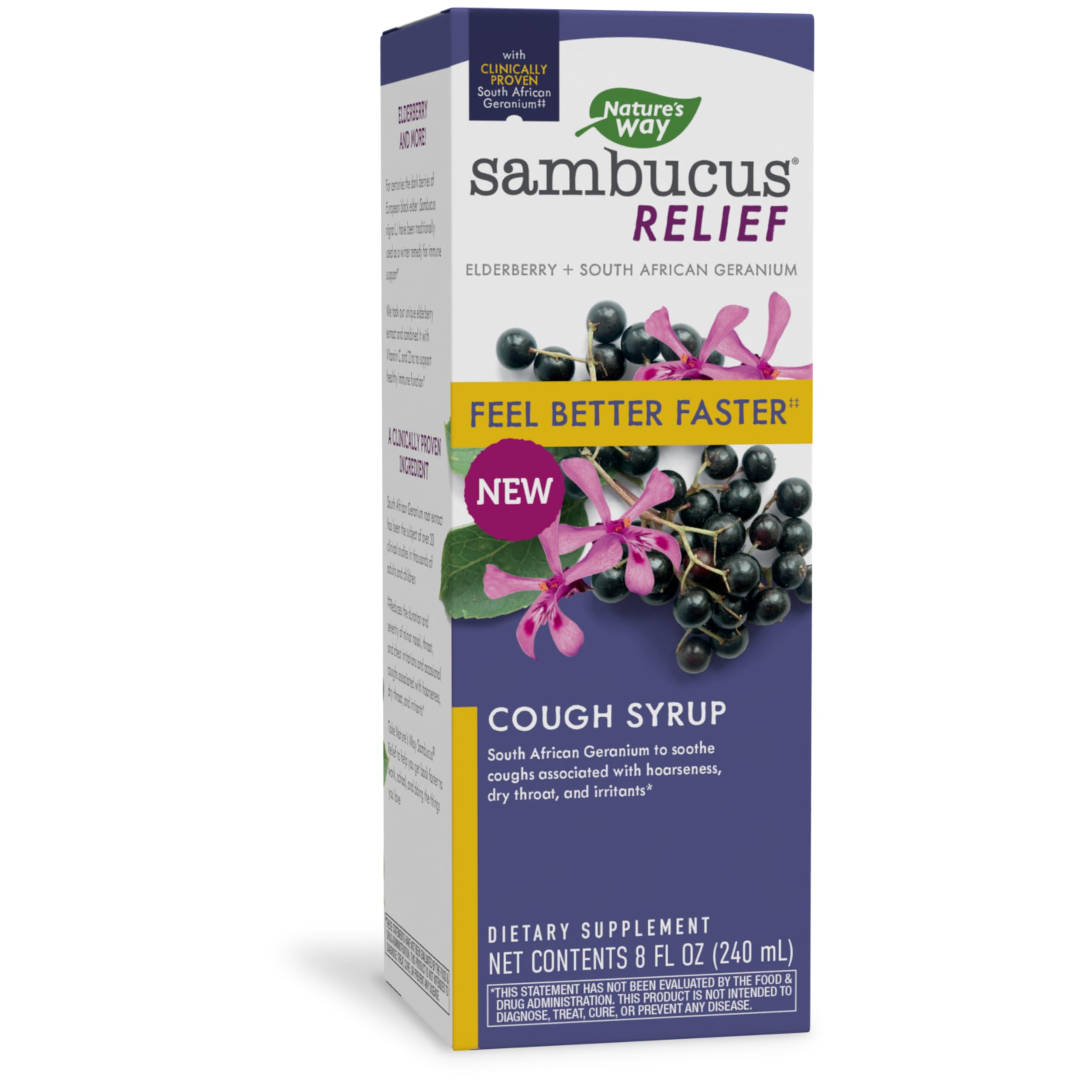 Foto 2 pulgar | Sirope para La Tos Nature's Way Sambucus Relief Con Saúco 240 Ml - Venta Internacional
