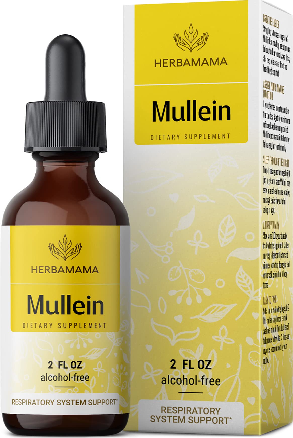 Suplemento Herbamama: Tintura de Hojas De Gordolobo 60 Ml Limpieza Pulmonar - Venta Internacional