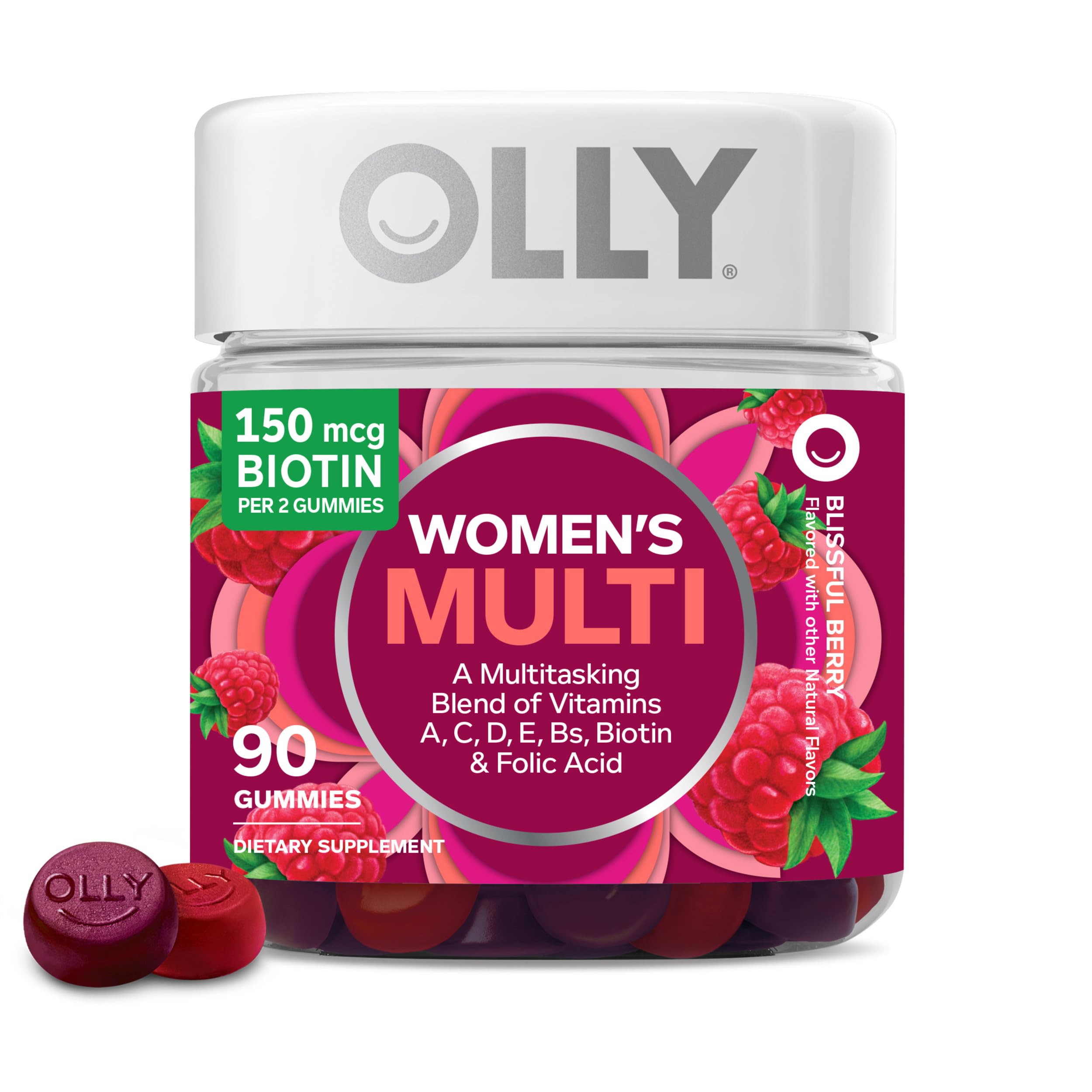 Gomitas Multivitamínicas Olly Vitaminas A + D + C + E + Biotina para Mujeres - Venta Internacional
