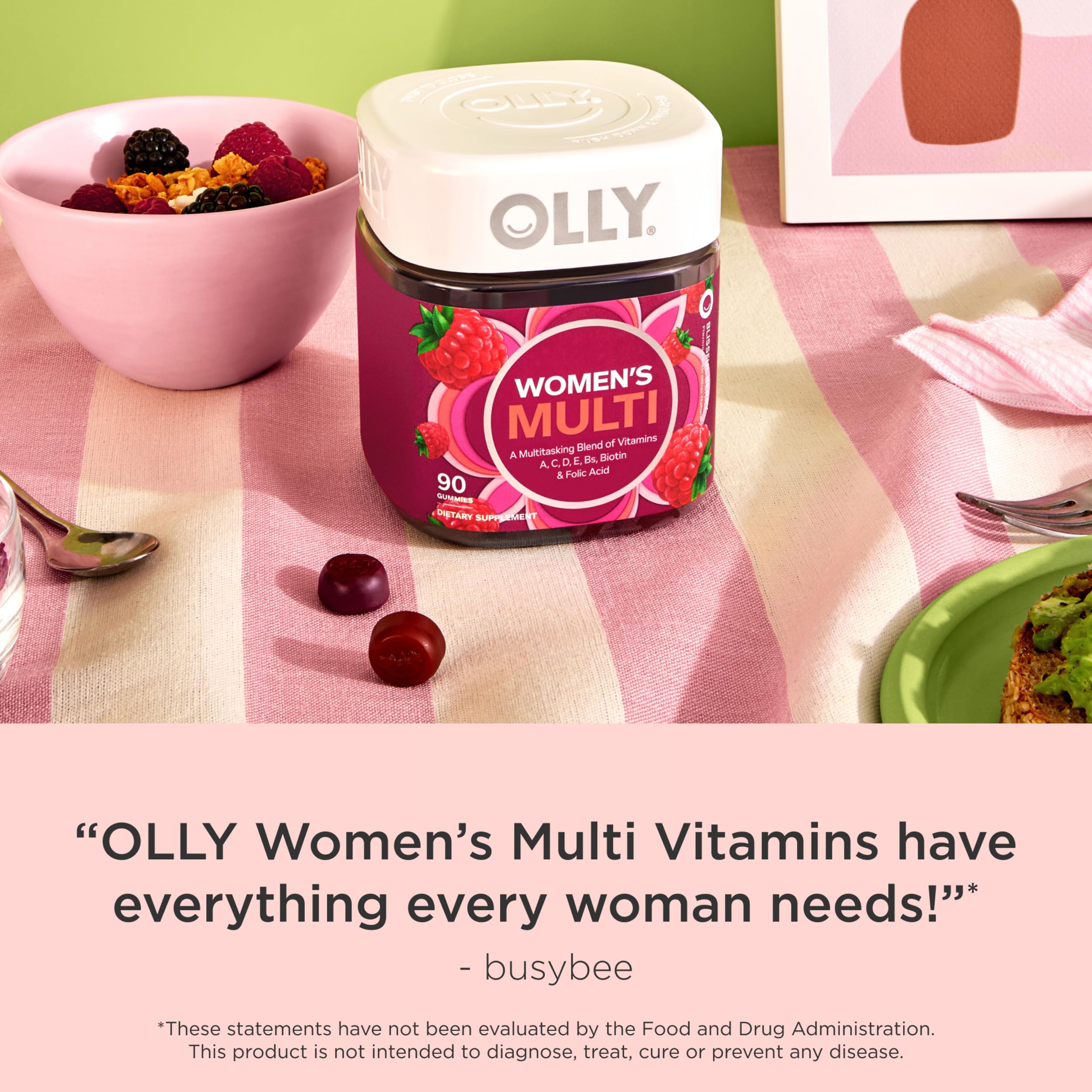 Foto 7 pulgar | Gomitas Multivitamínicas Olly Vitaminas A + D + C + E + Biotina para Mujeres - Venta Internacional