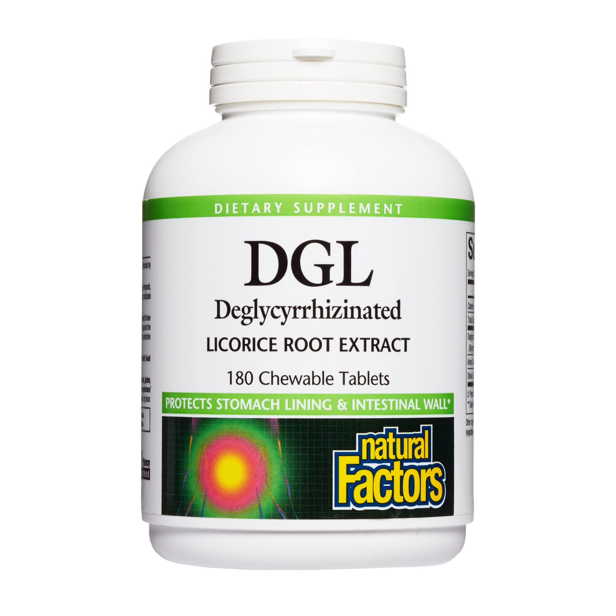 Foto 1 | Suplemento Natural Factors DGL Masticable de Regaliz 180 Tabletas - Venta Internacional