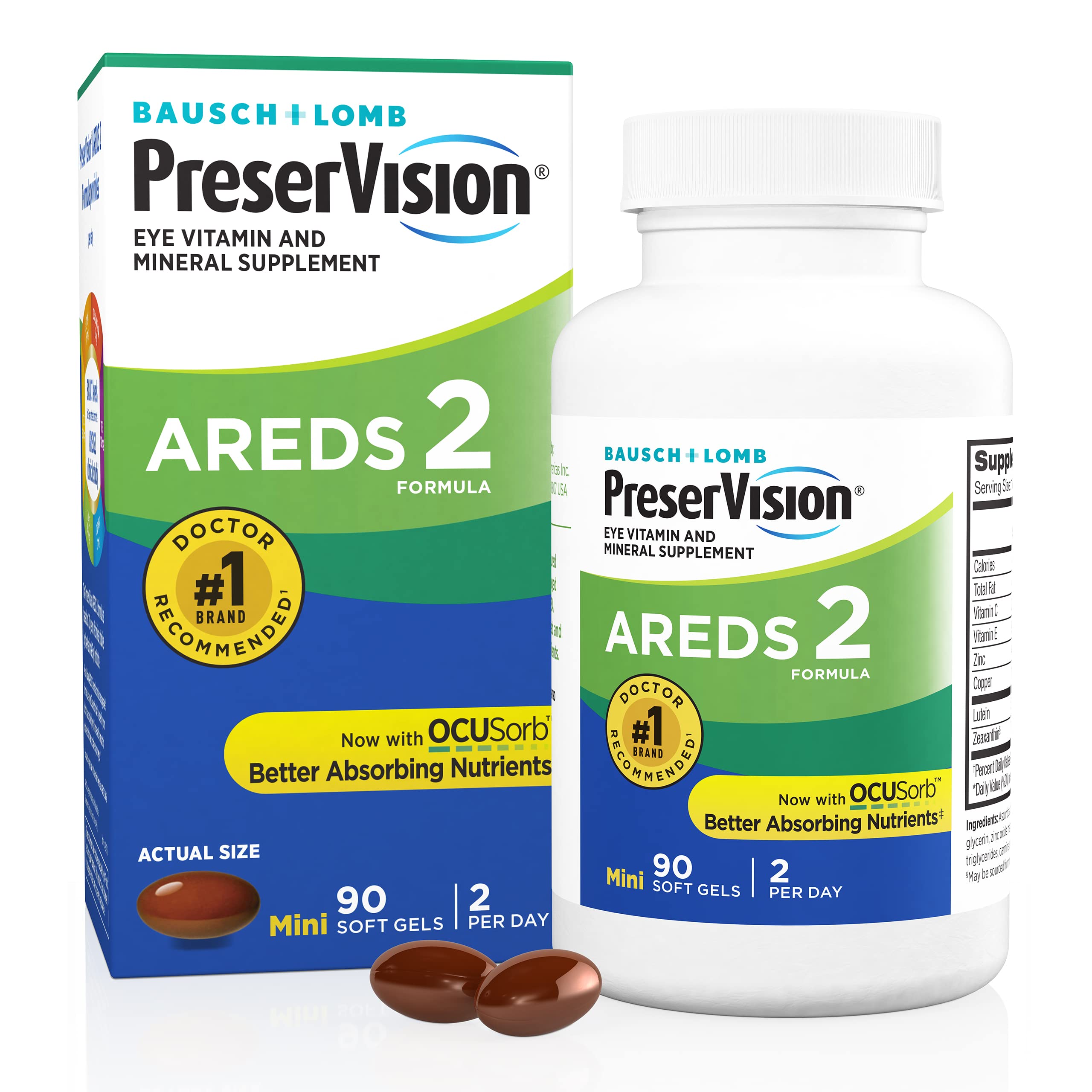 Foto 2 pulgar | Suplemento Preservision Areds 2 Eye Vitamin 90 Cápsulas Blandas - Venta Internacional