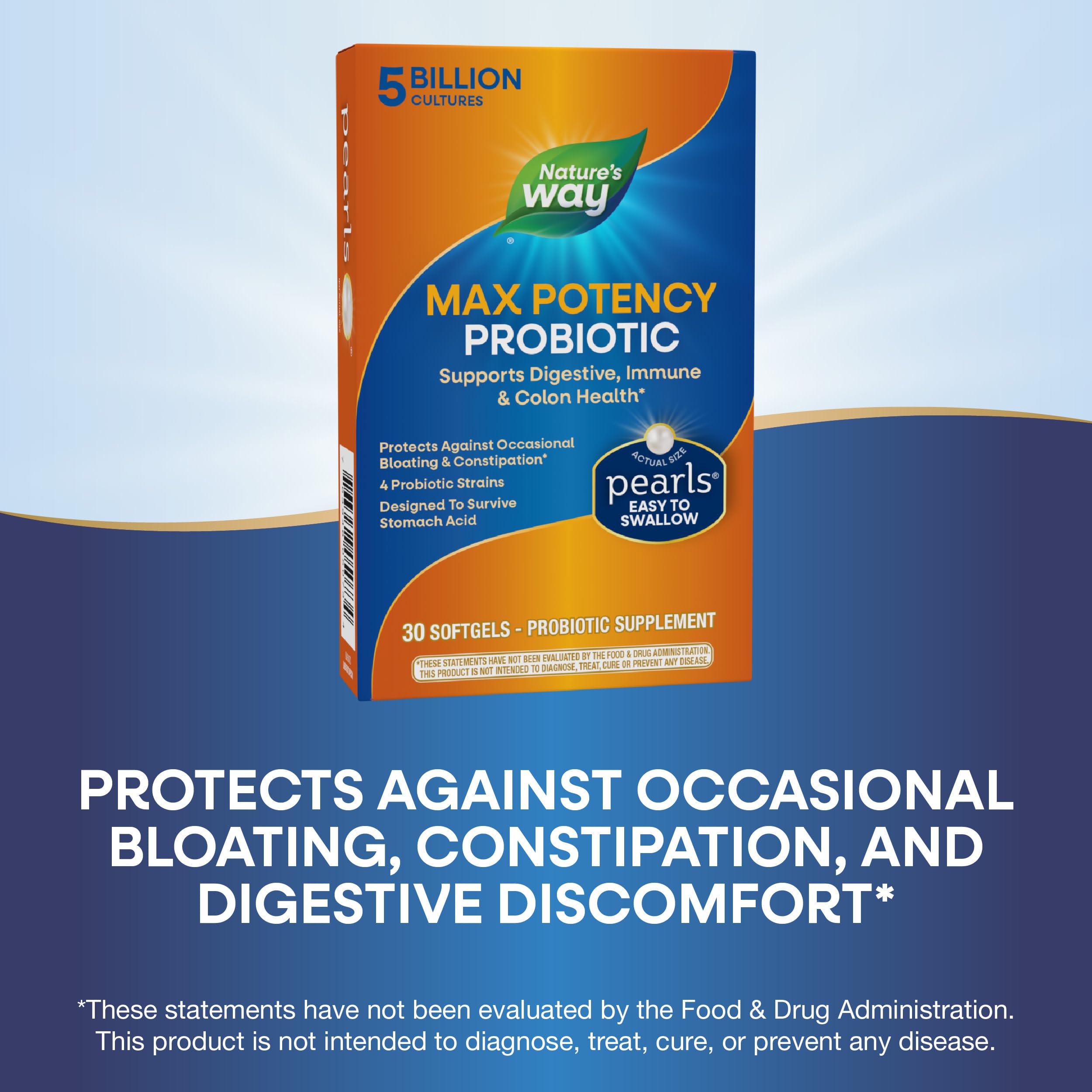Foto 5 pulgar | Perlas Probióticas Nature's Way Max Potency 5b 30 Cápsulas Blandas - Venta Internacional