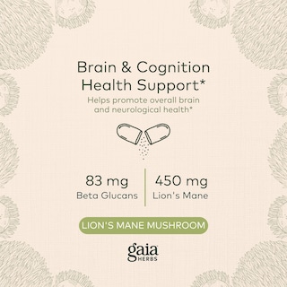 Foto 3 | Suplemento Gaia Herbs Lions Mane Mushroom 40 Cápsulas - Venta Internacional