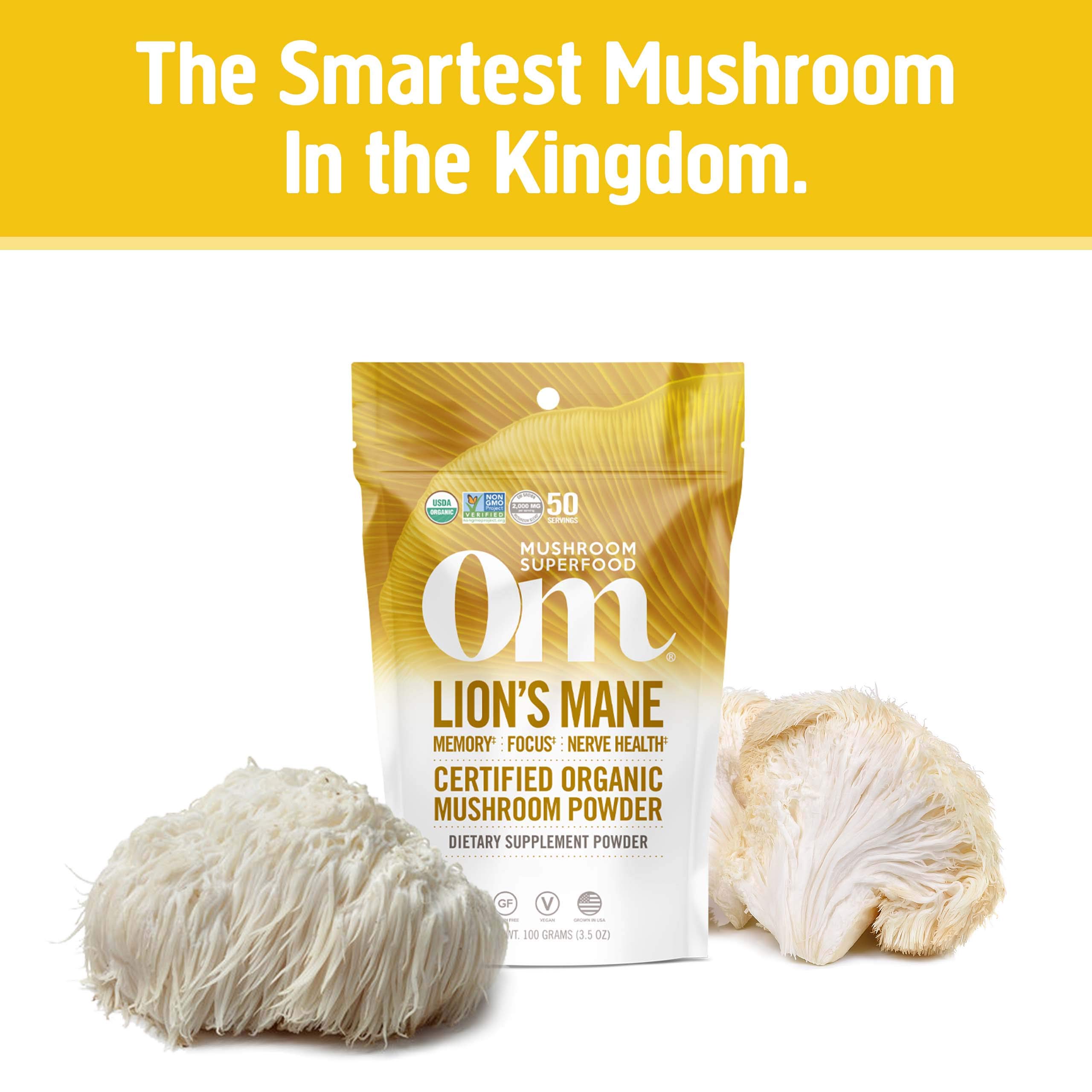 Foto 3 pulgar | Suplemento Om Superfood de Hongos Lion's Mane 100g - Venta Internacional