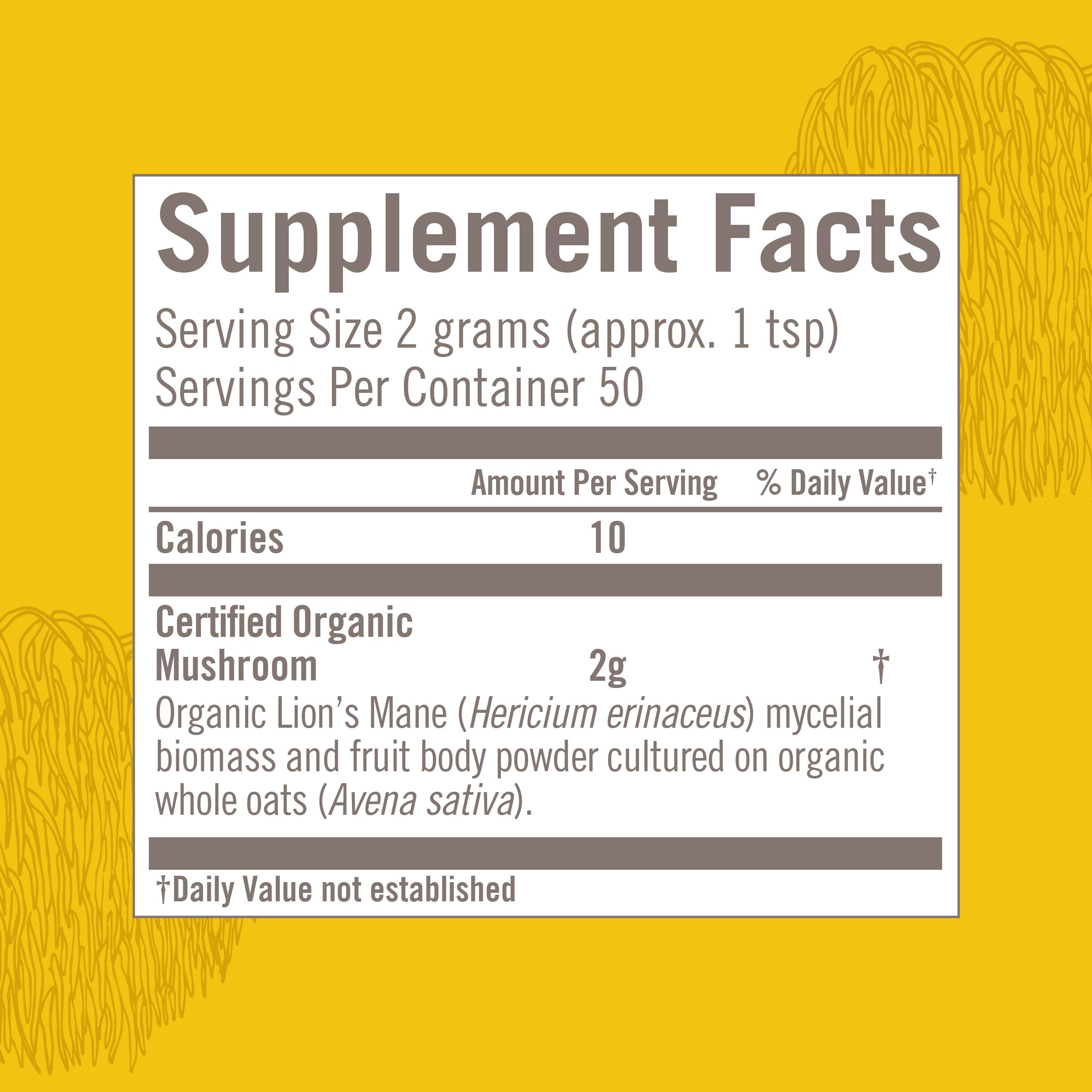 Foto 5 pulgar | Suplemento Om Superfood de Hongos Lion's Mane 100g - Venta Internacional