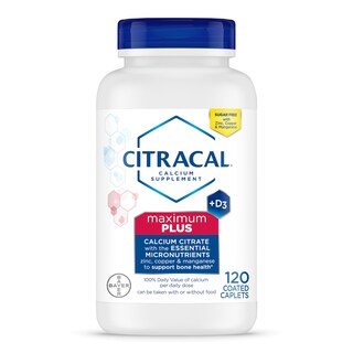 Foto 1 | Suplemento de Calcio Citracal Maximum Plus 650 mg 120 Comprimidos - Venta Internacional