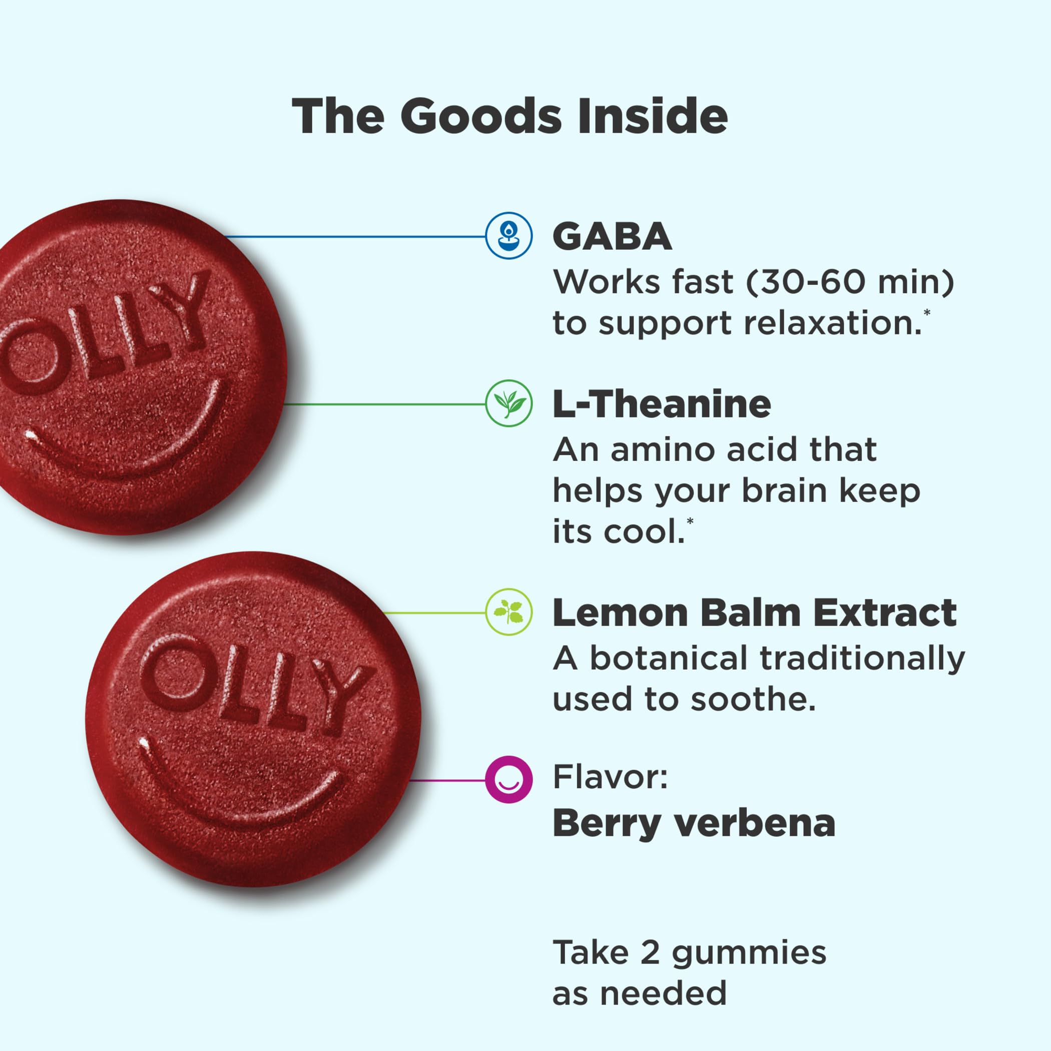 Foto 3 pulgar | Suplemento Olly Goodbye Stress Gummy 60 Unidades - Venta Internacional
