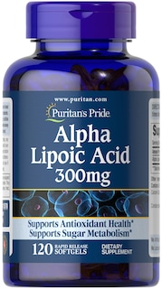 Foto 1 | Suplemento de Ácido Alfa Lipoico Puritan's Pride 300 mg 120 Cápsulas Blandas - Venta Internacional