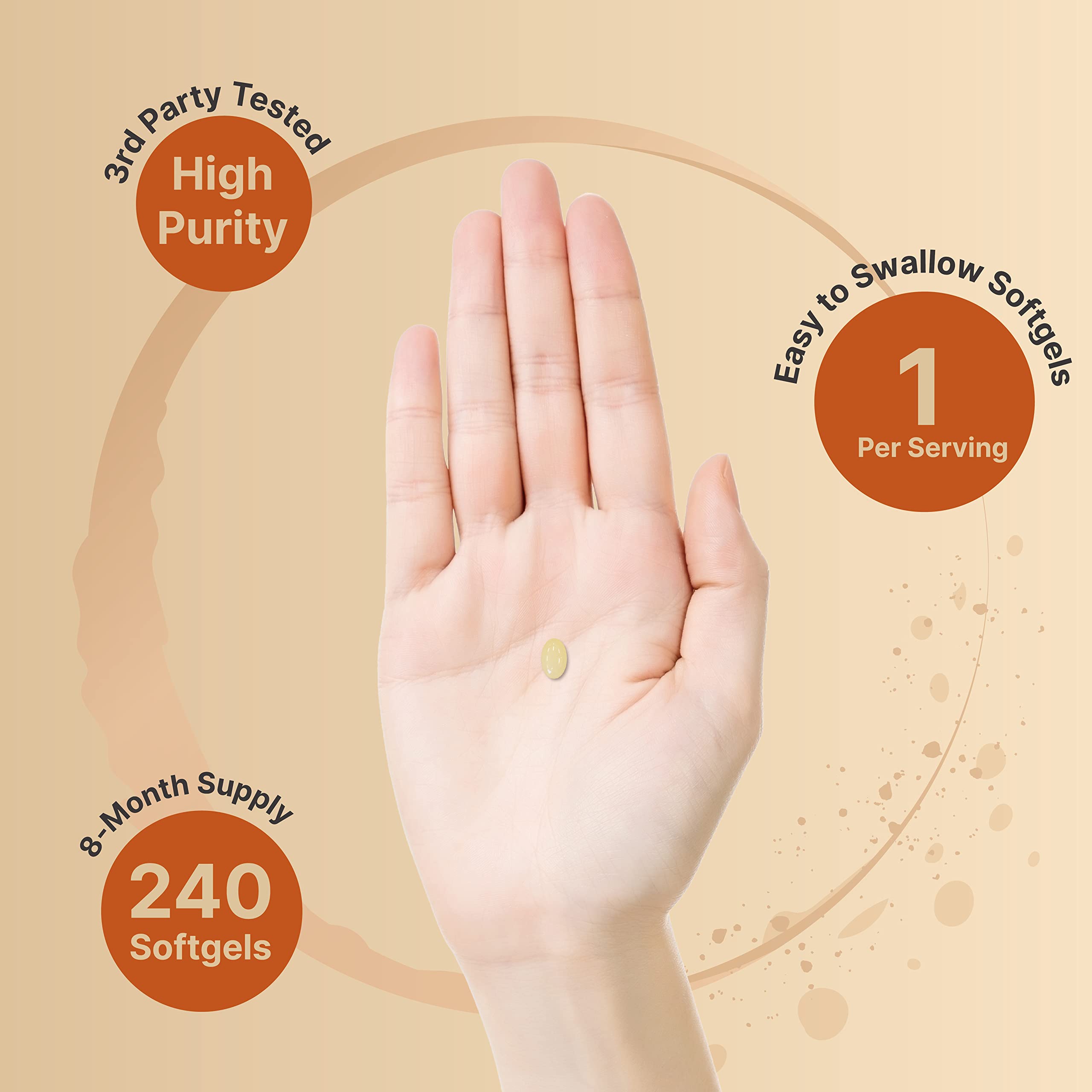 Foto 5 pulgar | Suplemento Naturebell De Vitamina D3 5000 K2 240 Cápsulas- Venta Internacional