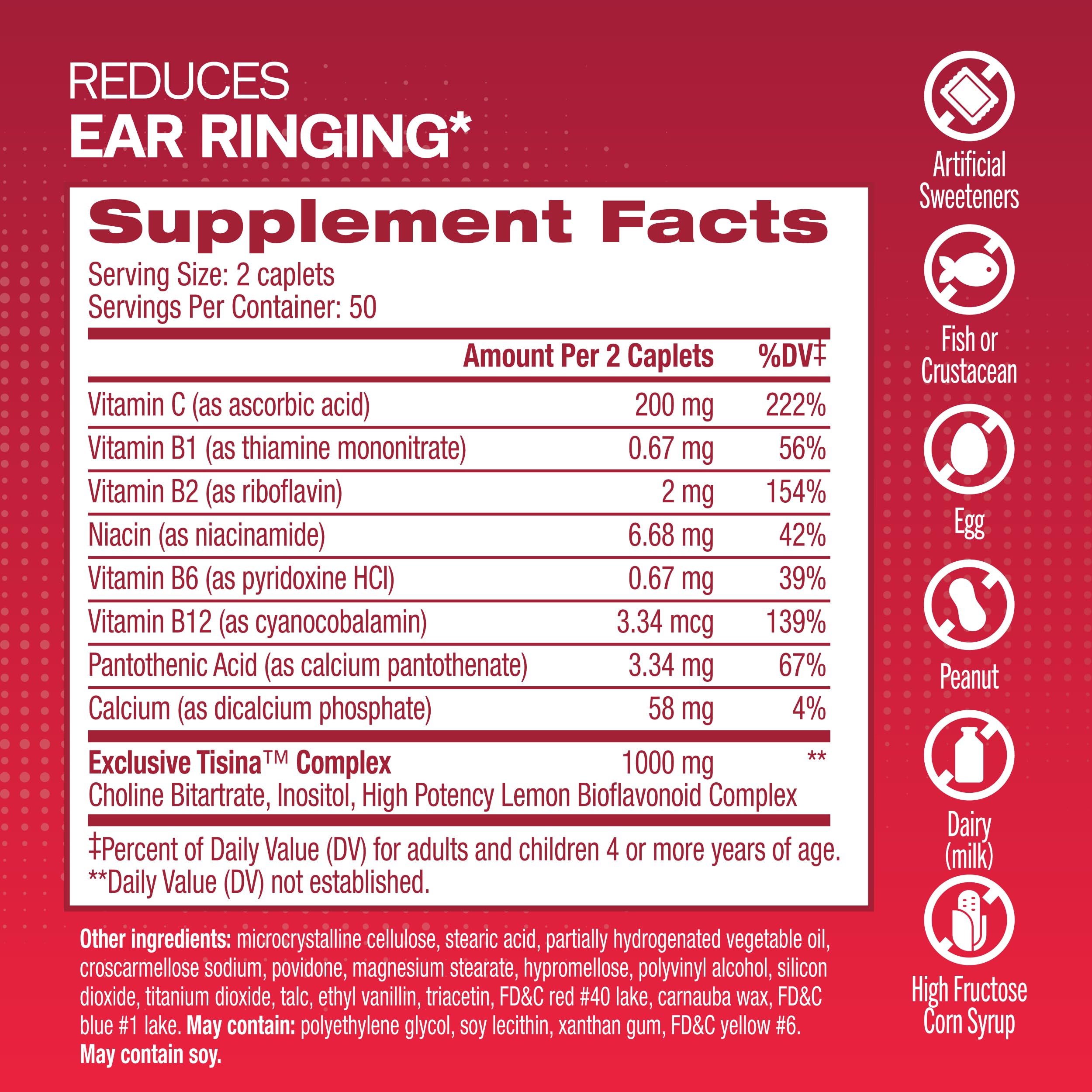 Foto 6 pulgar | Suplemento Lipo-flavonoid Plus Tinitus Relief 150 Comprimidos - Venta Internacional