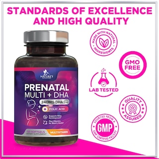 Foto 4 | Multivitamínico Prenatal Nature's Nutrition con Ácido Fólico y DHA 120 Gomitas - Venta Internacional