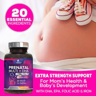 Foto 6 | Multivitamínico Prenatal Nature's Nutrition con Ácido Fólico y DHA 120 Gomitas - Venta Internacional