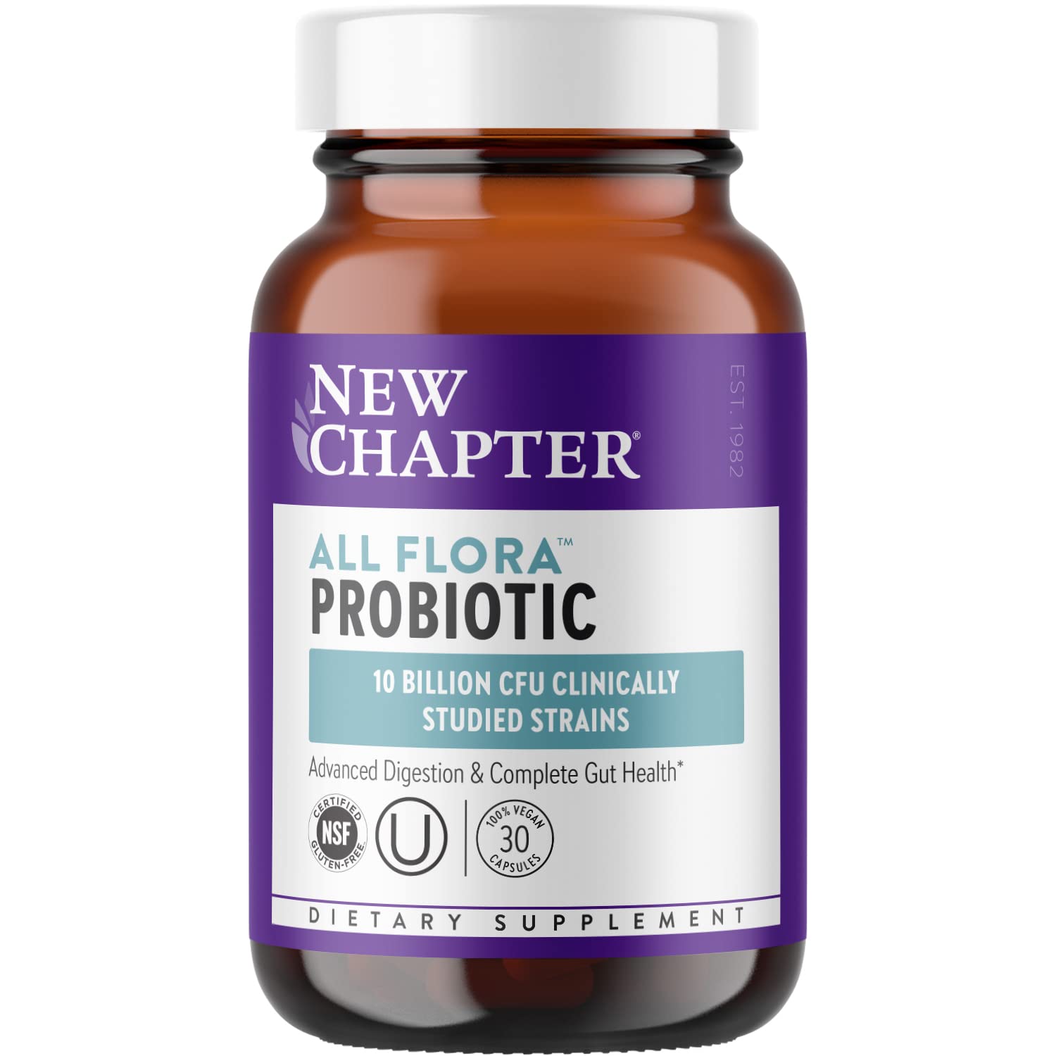 Foto 2 pulgar | Suplemento New Chapter Probiotic All-flora 30 Comprimidos - Venta Internacional
