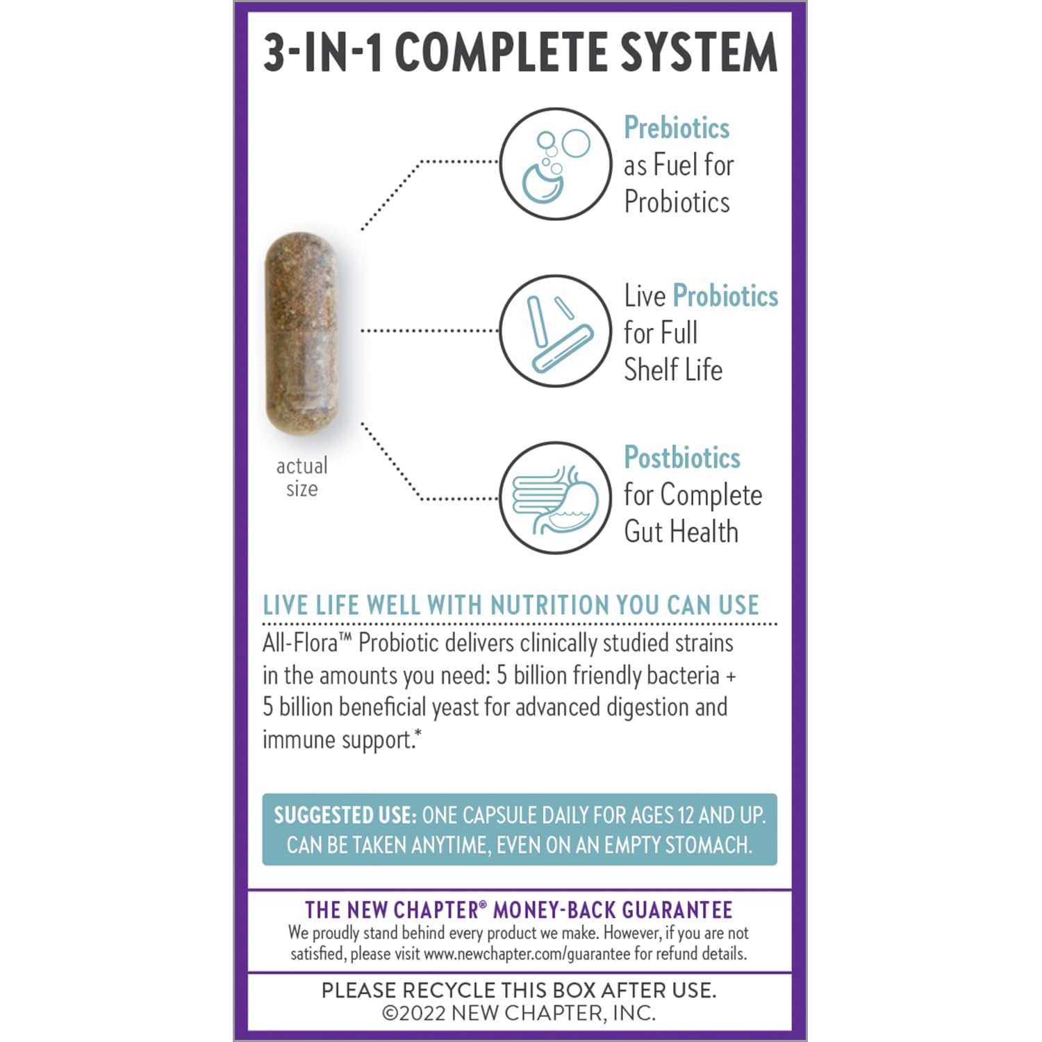 Foto 8 pulgar | Suplemento New Chapter Probiotic All-flora 30 Comprimidos - Venta Internacional