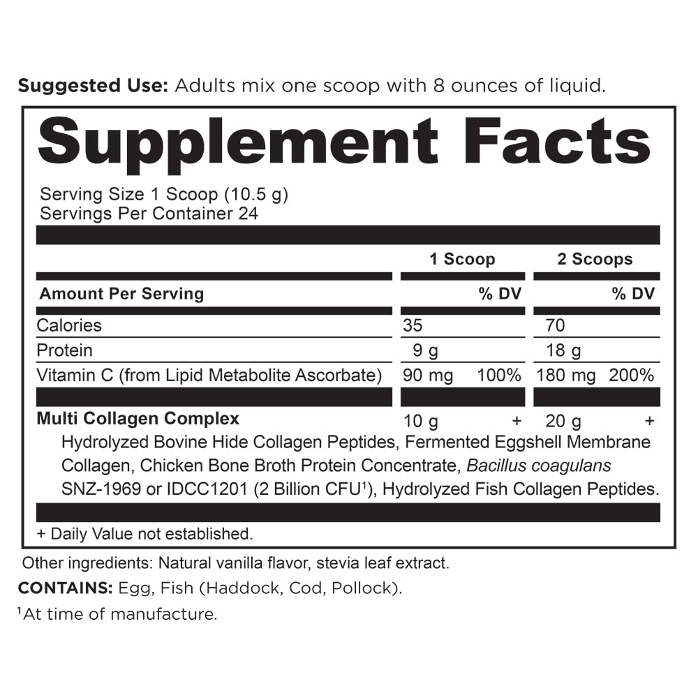 Foto 3 pulgar | Péptidos de Colágeno en Polvo Ancient Nutrition Vanilla 8.9 Oz - Venta Internacional