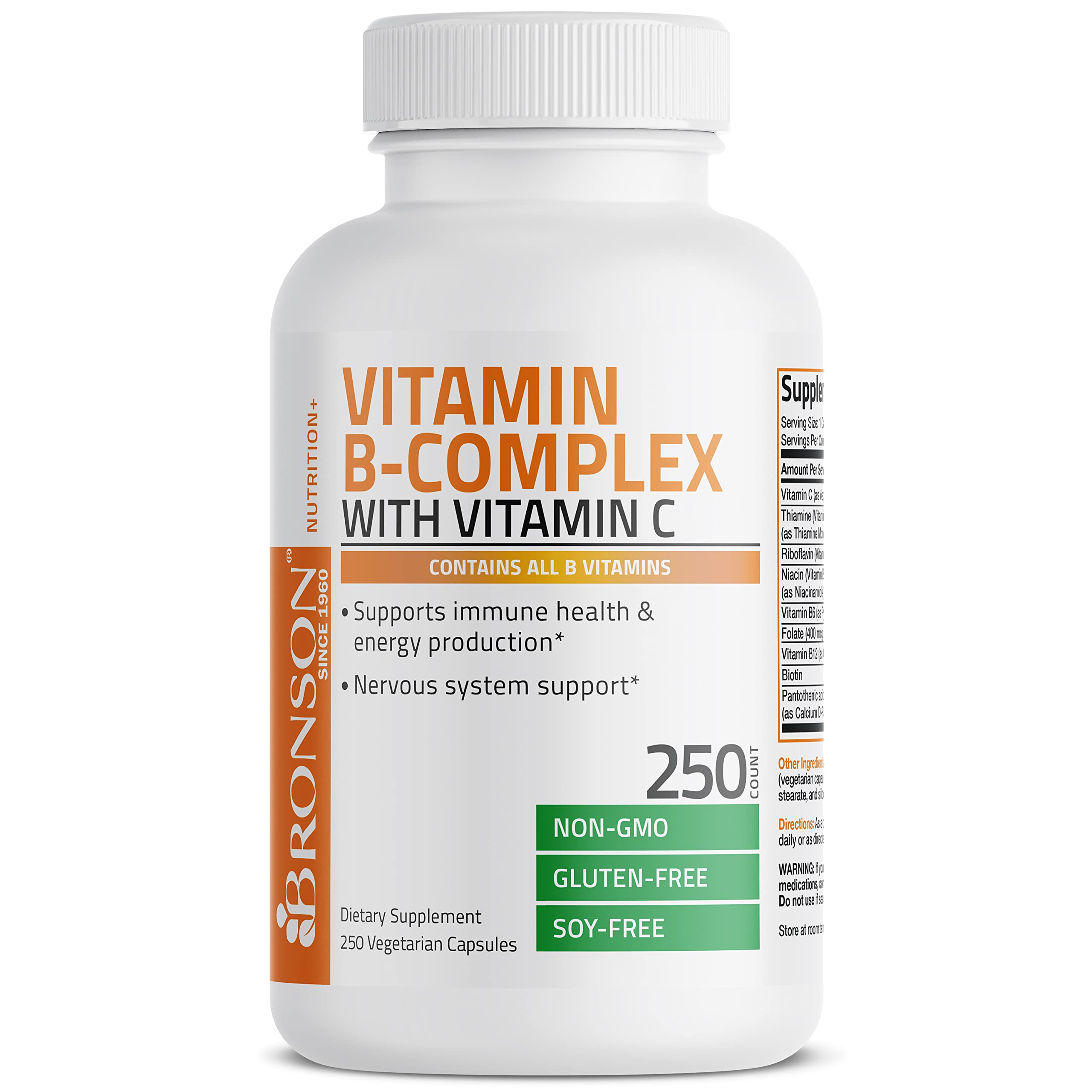 Foto 6 | Sumplemento de Vitamina B Bronson con Vitamina C - Venta Internacional