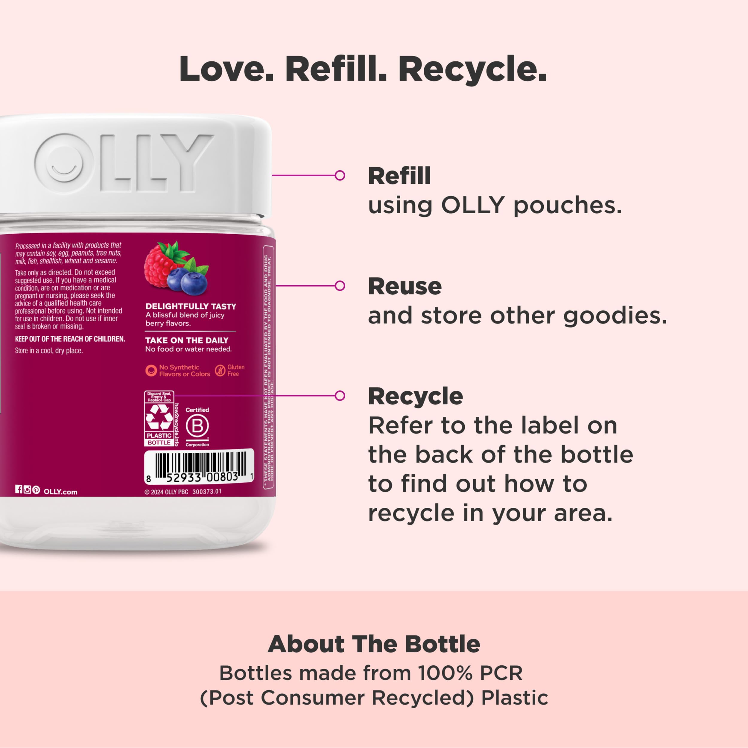 Foto 6 pulgar | Suplemento Multivitamínico Olly para Mujeres 130 Gomitas - Venta Internacional