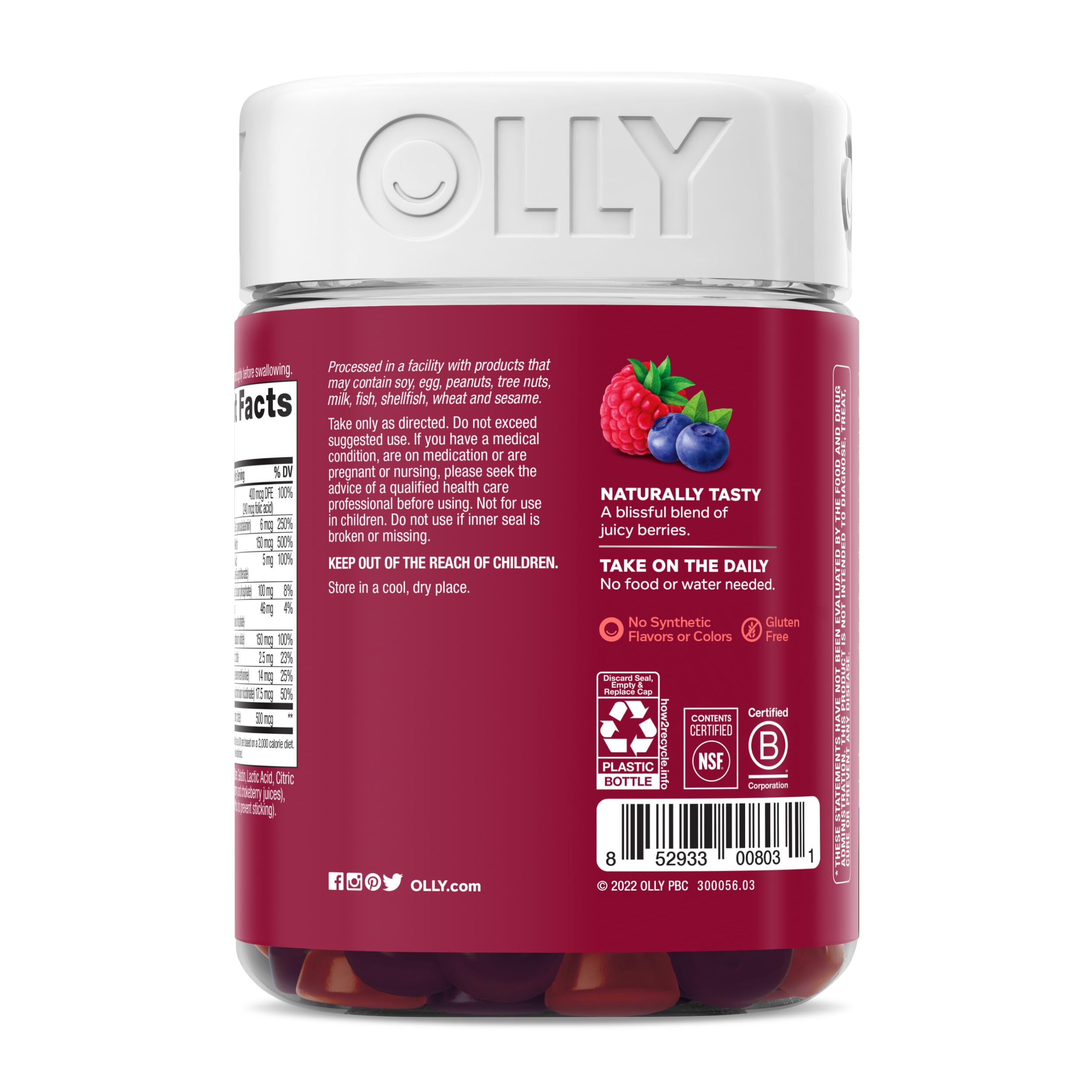 Foto 8 pulgar | Suplemento Multivitamínico Olly para Mujeres 130 Gomitas - Venta Internacional