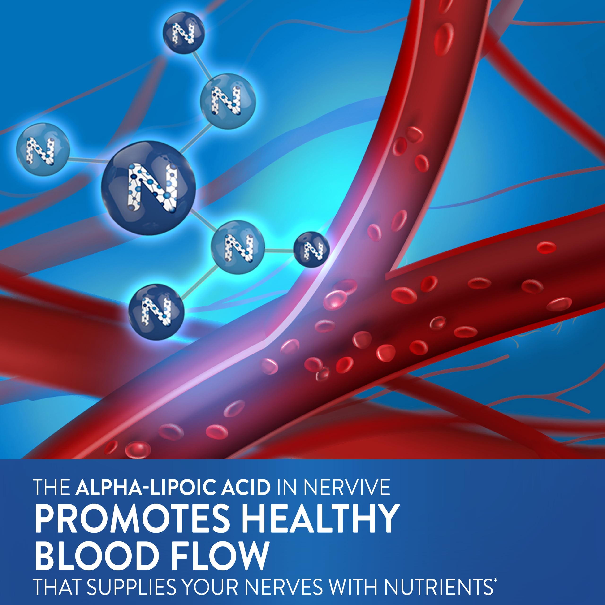 Foto 6 | Suplemento de Ácido Alfa Lipoico Nerve Nerve Health 30 Comprimidos - Venta Internacional