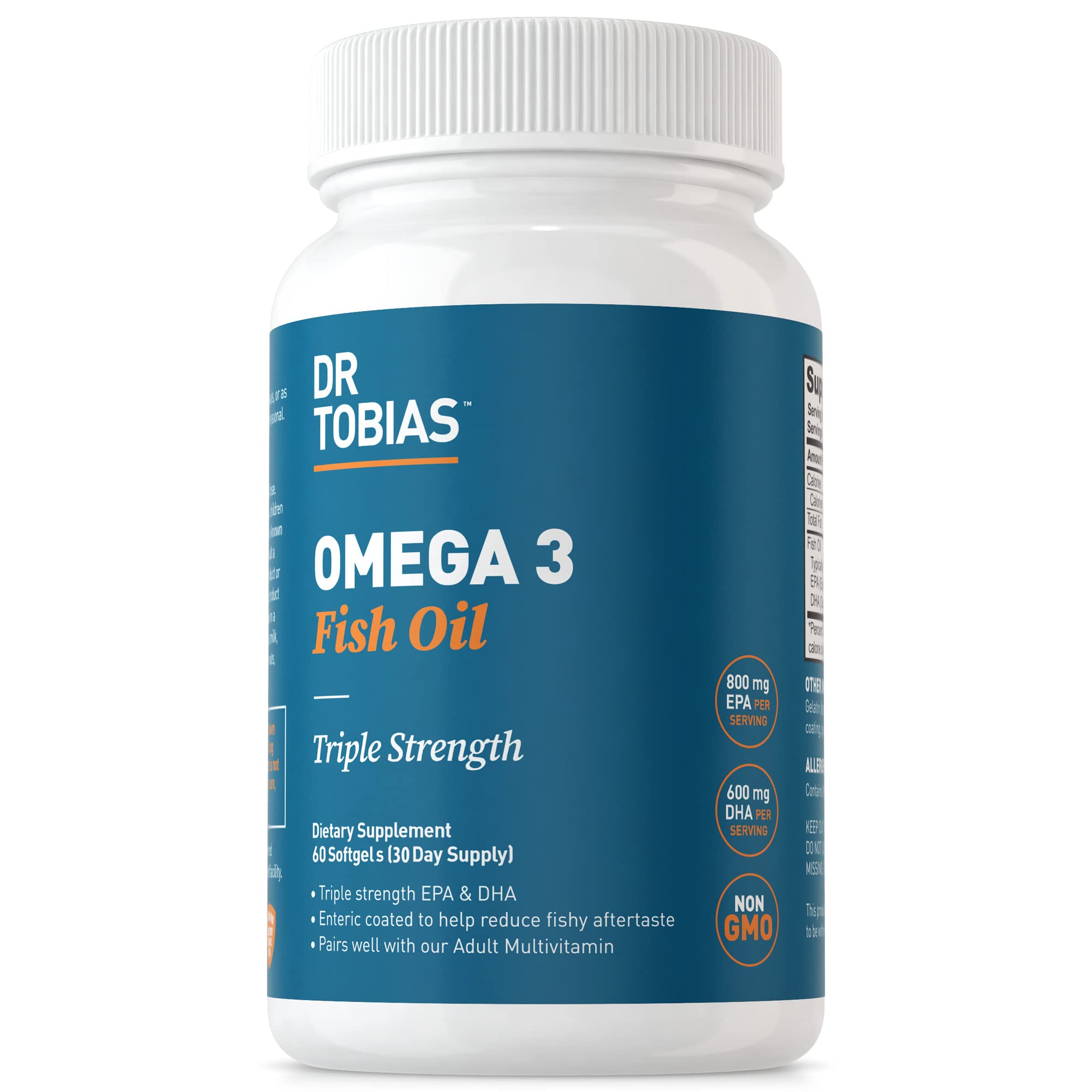 Foto 2 pulgar | Suplemento de Aceite de Pescado Omega 3 del Dr. Tobias de Triple Concentración 2000 mg - Venta Internacional