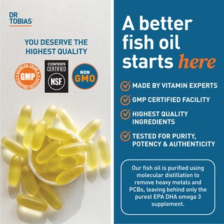Foto 4 | Suplemento de Aceite de Pescado Omega 3 del Dr. Tobias de Triple Concentración 2000 mg - Venta Internacional